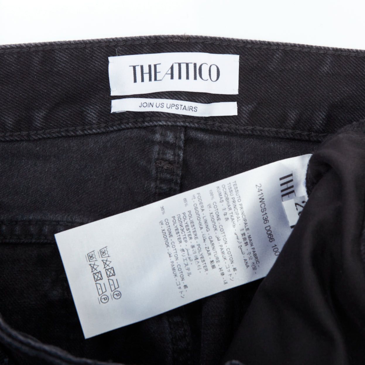 The Attico THE ATTICO Fay black washed denim pocketed cargo mini skirt 26" Size 26" / US 2 / IT 38 - 8 Thumbnail
