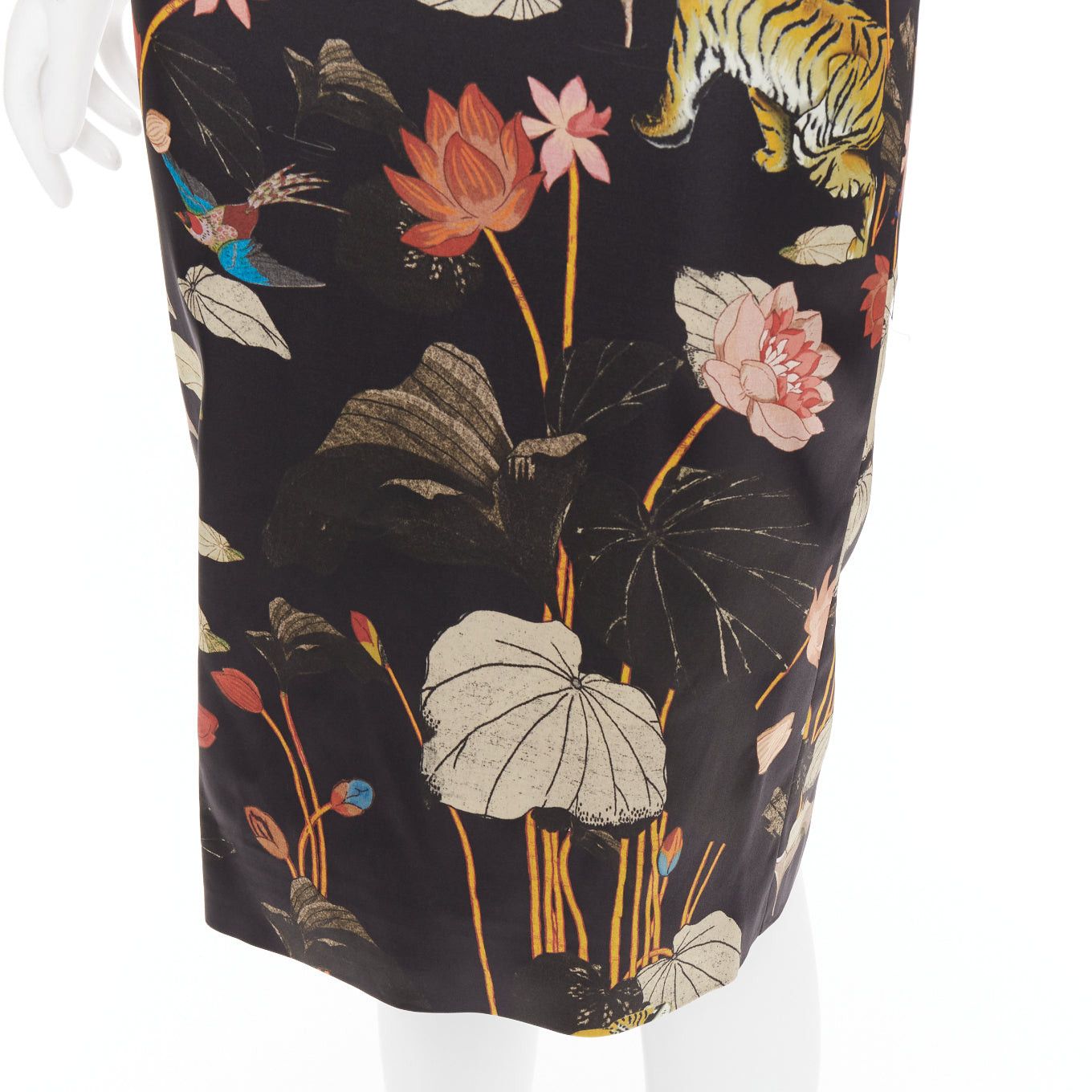 Etro ETRO 2020 black brown water lily tiger print sheath dress IT38 XS Size XS / US 0-2 / IT 36-38 - 7 Thumbnail