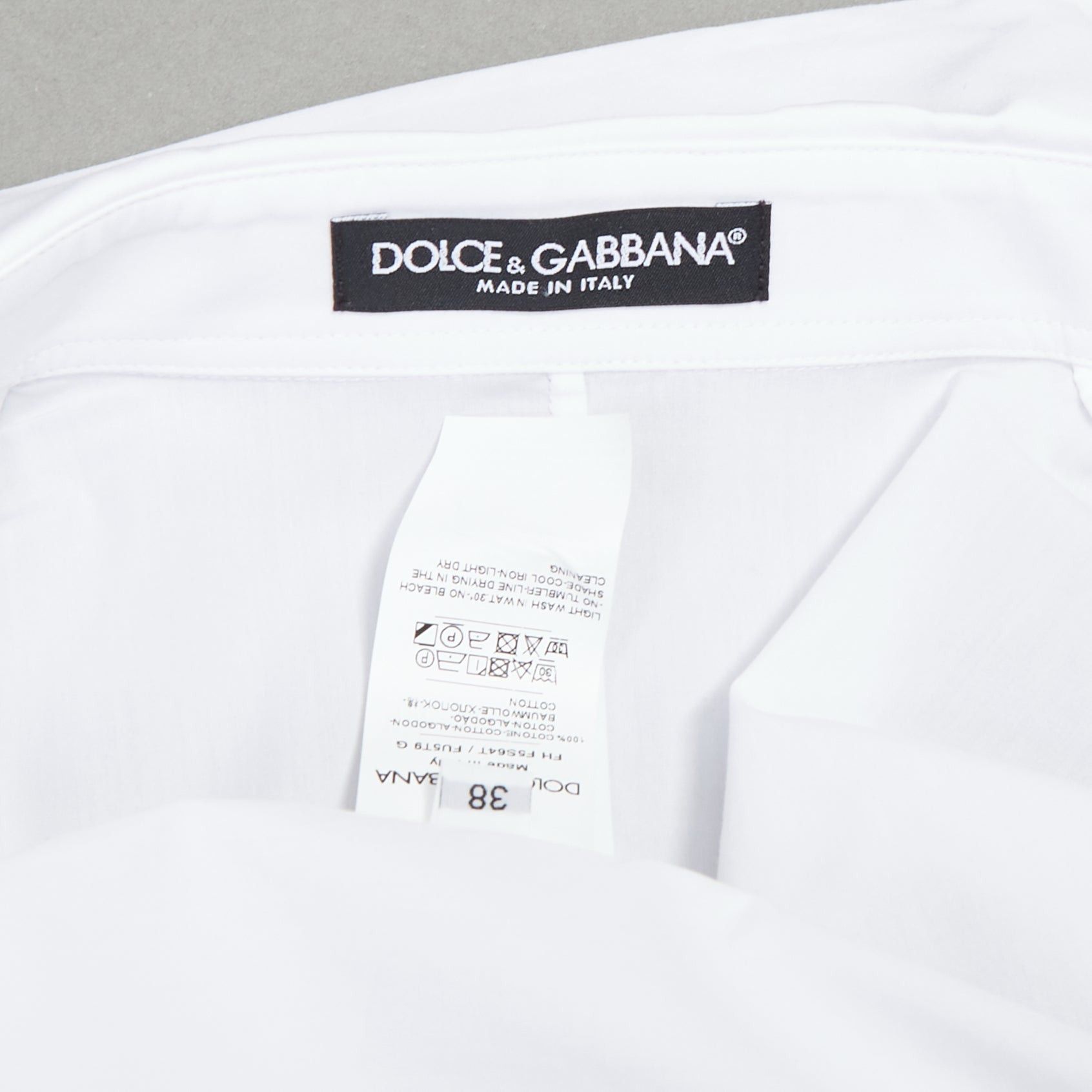 Dolce & Gabbana DOLCE GABBANA 2025 white cotton dolman puff sleeve cinched waist shirt IT38 XS Size XS / US 0-2 / IT 36-38 - 8 Thumbnail