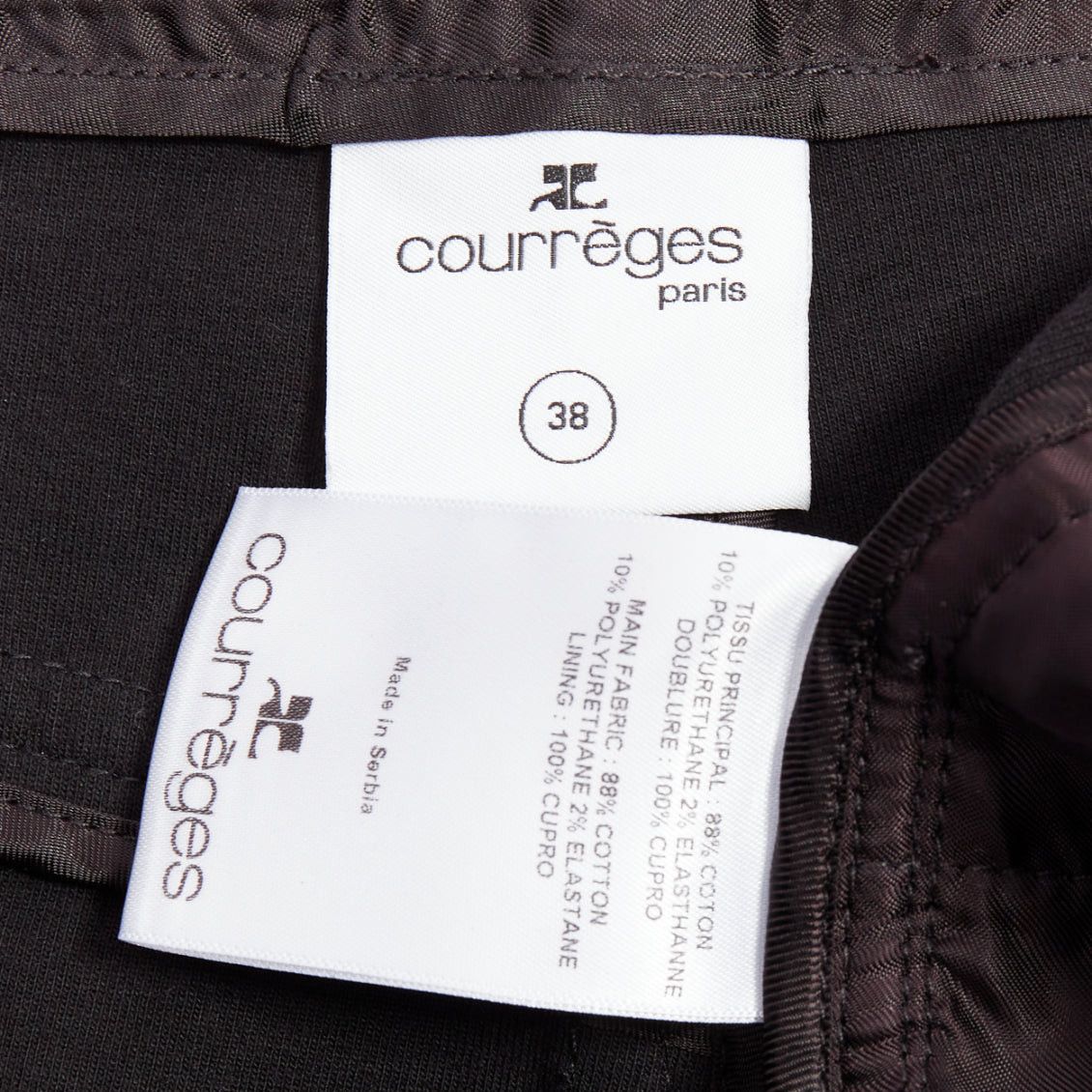 Courreges COURREGES black high shine vinyl leg harness cut out boy shorts FR38 M Size 26" / US 2 / IT 38 - 8 Thumbnail