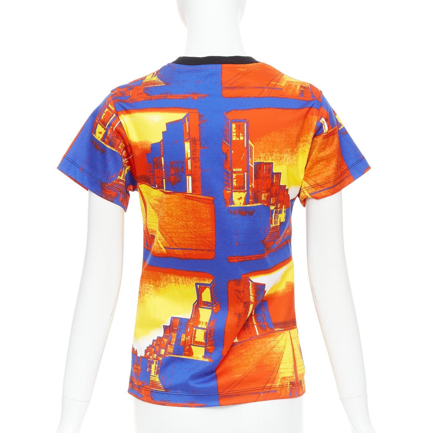 Louis Vuitton LOUIS VUITTON 2023 Salk Institute orange city print LV chain tshirt XS Size S / US 4 / IT 40 - 5 Thumbnail