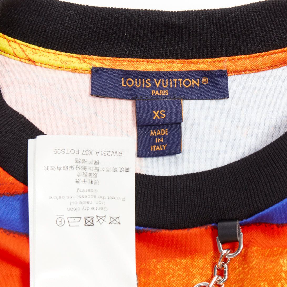 Louis Vuitton LOUIS VUITTON 2023 Salk Institute orange city print LV chain tshirt XS Size S / US 4 / IT 40 - 8 Thumbnail
