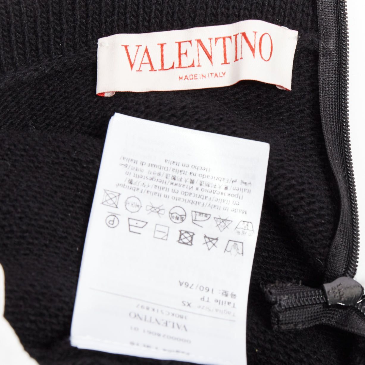 Valentino VALENTINO 2023 black 100% virgin wool collar cold shoulder sweater XS Size S / US 4 / IT 40 - 8 Thumbnail