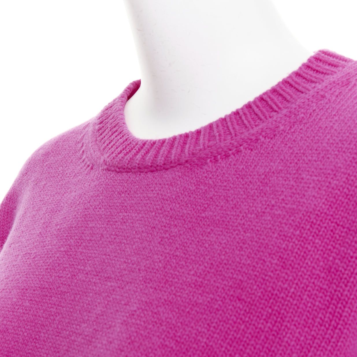 Valentino VALENTINO 2022 Pier Paolo Piccioli pink bow virgin wool boxy sweater XS Size S / US 4 / IT 40 - 7 Thumbnail