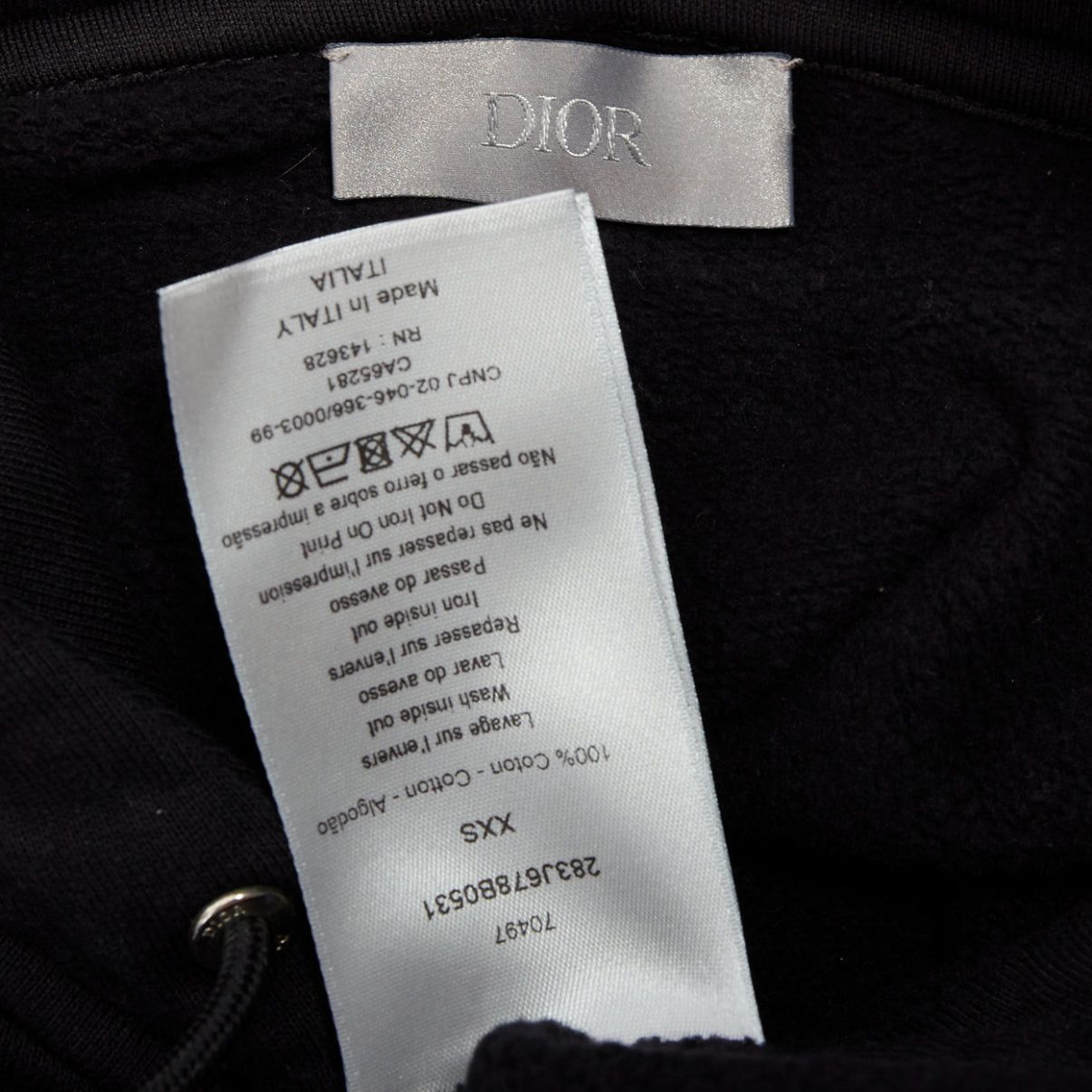 Dior DIOR HOMME Cactus Jack black green cotton graphic logo print hoodie XXS Size US XXS / EU 40 - 8 Thumbnail