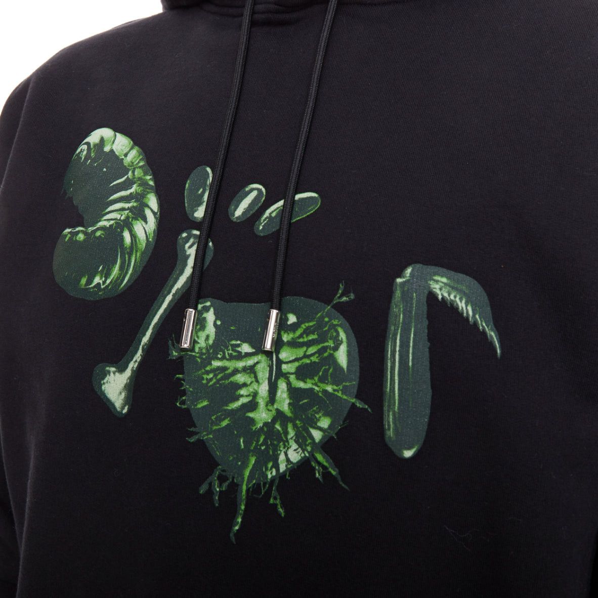 Dior DIOR HOMME Cactus Jack black green cotton graphic logo print hoodie XXS Size US XXS / EU 40 - 2 Thumbnail