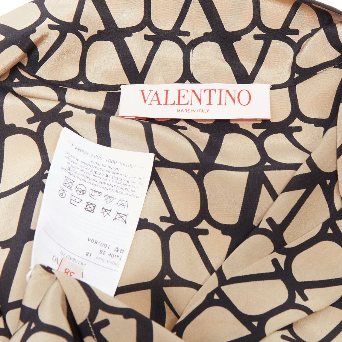 Valentino VALENTINO Iconographe Toile crepe de chine silk print tie blouse IT38 XS Size XS / US 0-2 / IT 36-38 - 8 Thumbnail