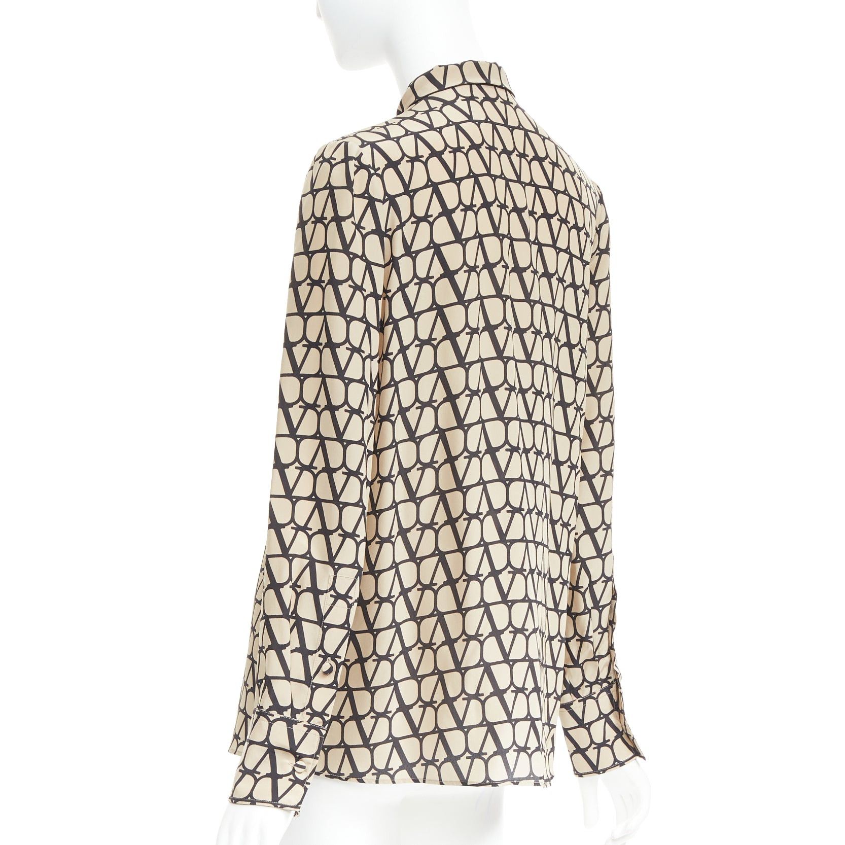 Valentino VALENTINO Iconographe Toile crepe de chine silk print tie blouse IT38 XS Size XS / US 0-2 / IT 36-38 - 6 Thumbnail