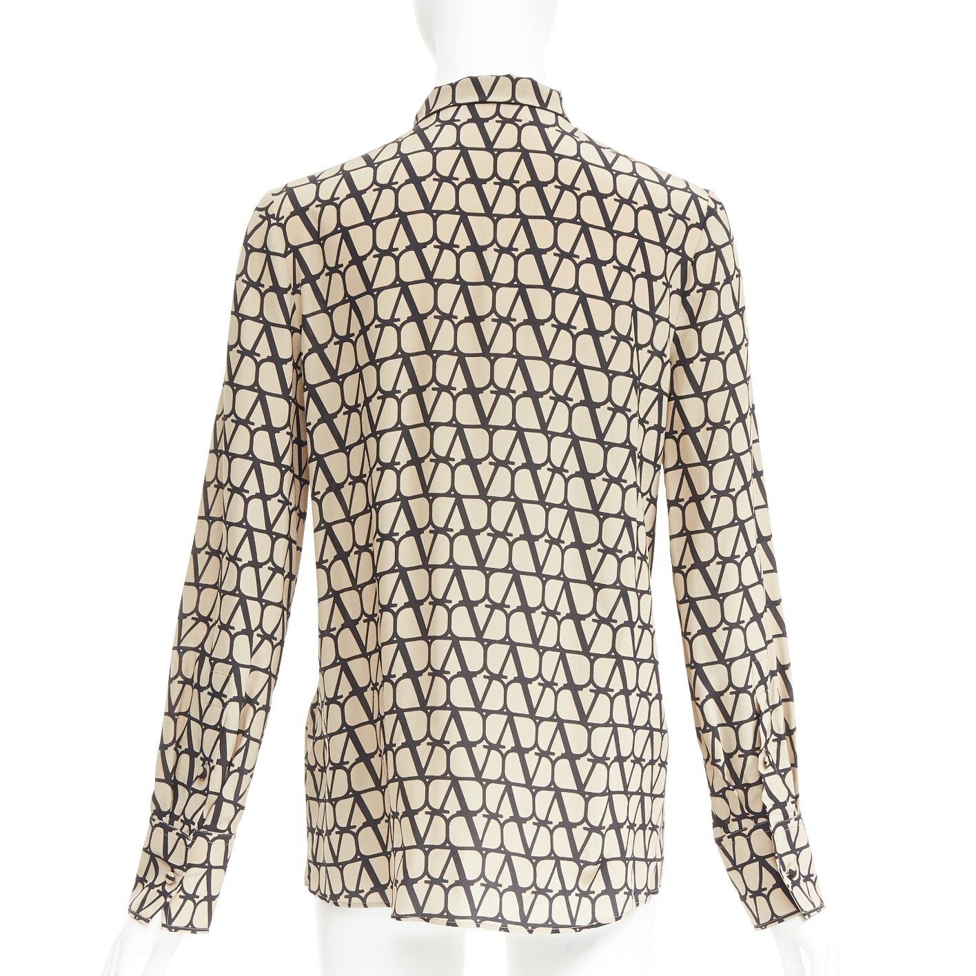 Valentino VALENTINO Iconographe Toile crepe de chine silk print tie blouse IT38 XS Size XS / US 0-2 / IT 36-38 - 5 Thumbnail