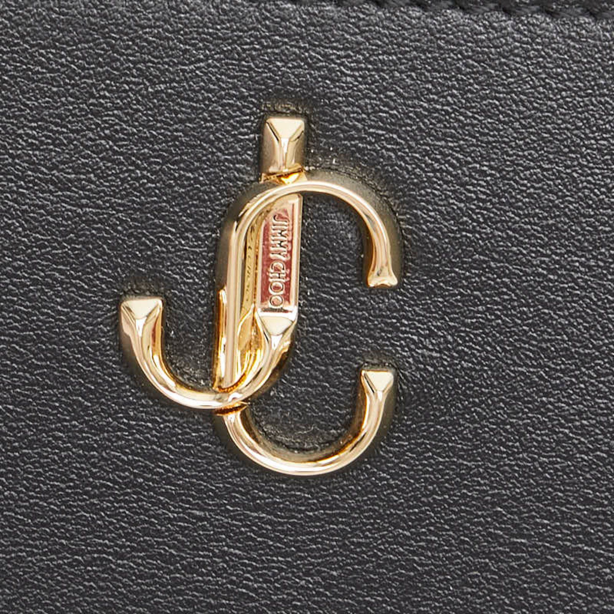 Jimmy Choo Jimmy Choo JC Logo Wallet/Coin Case Fragment Black Leather Women's JIMMY CHOO Size ONE SIZE - 9 Thumbnail