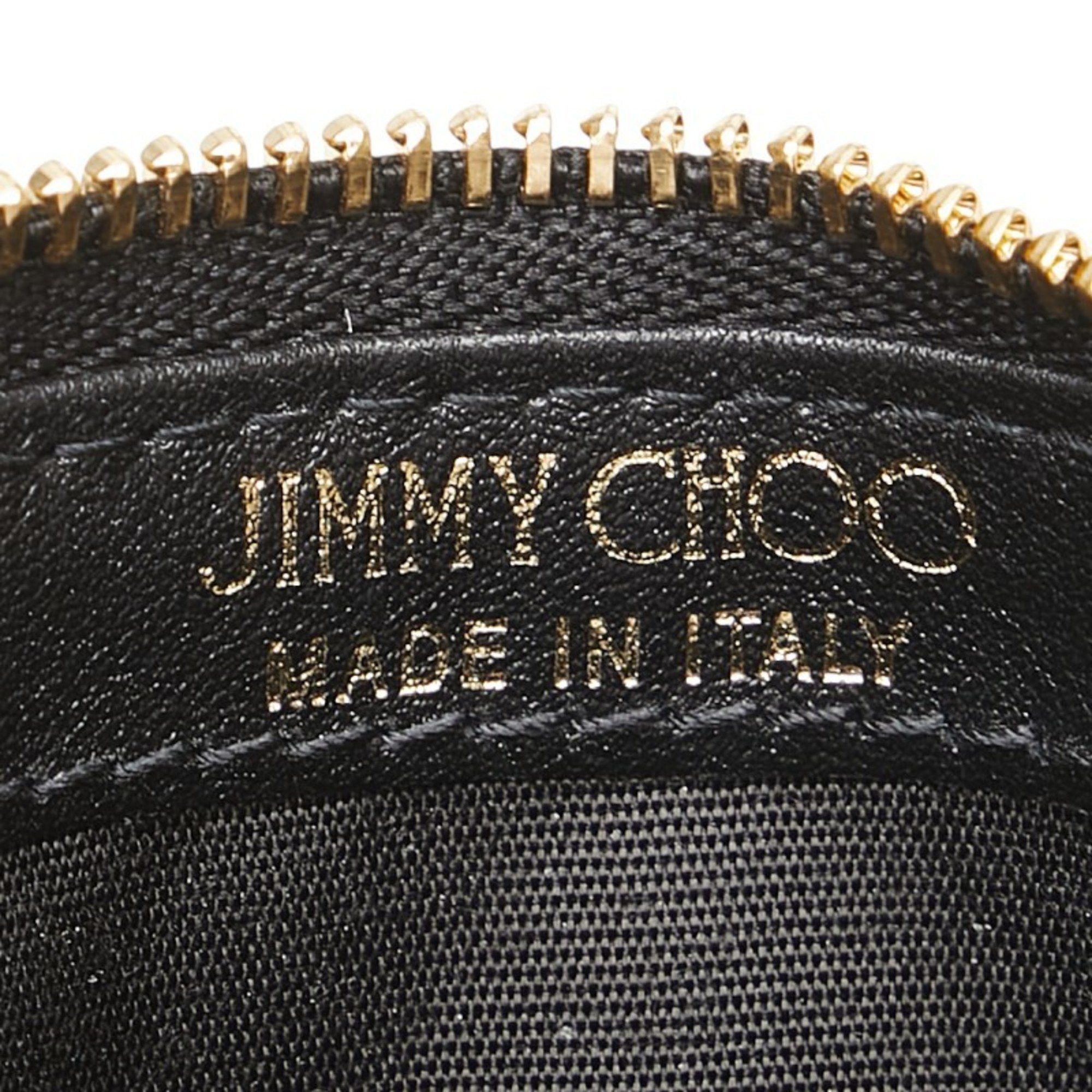 Jimmy Choo Jimmy Choo JC Logo Wallet/Coin Case Fragment Black Leather Women's JIMMY CHOO Size ONE SIZE - 10 Thumbnail