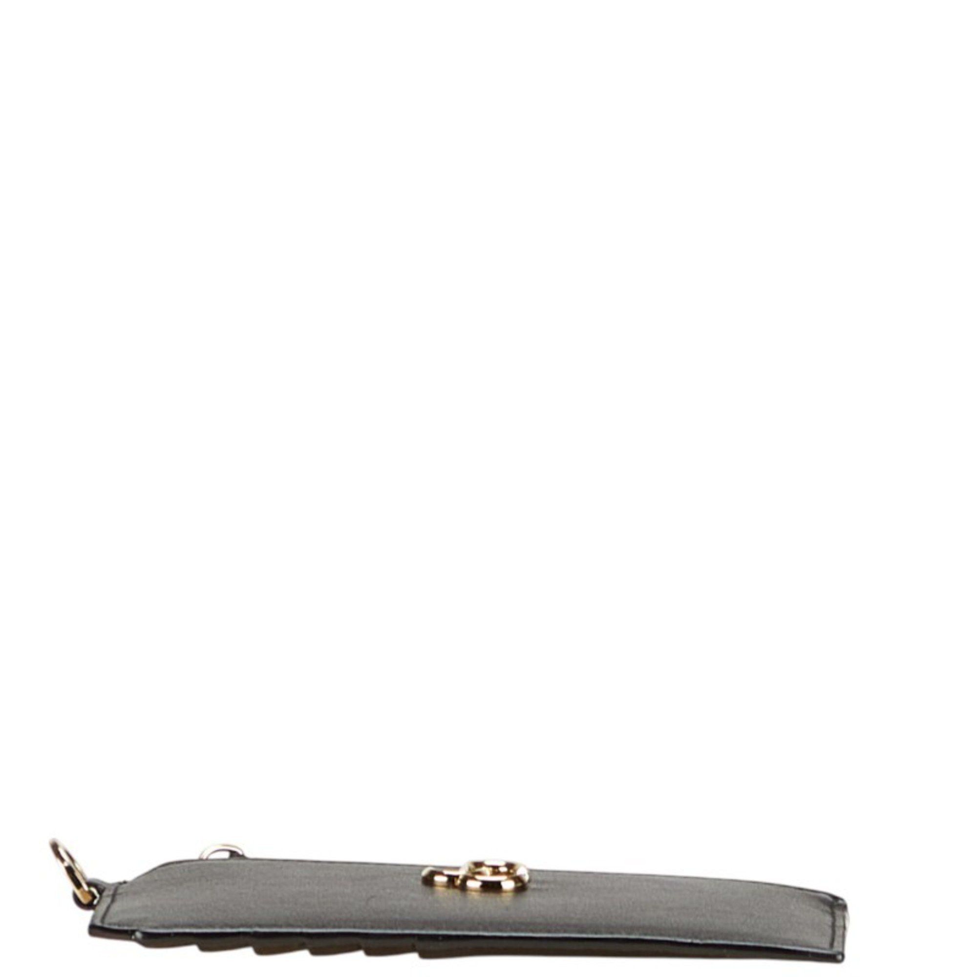 Jimmy Choo Jimmy Choo JC Logo Wallet/Coin Case Fragment Black Leather Women's JIMMY CHOO Size ONE SIZE - 3 Thumbnail