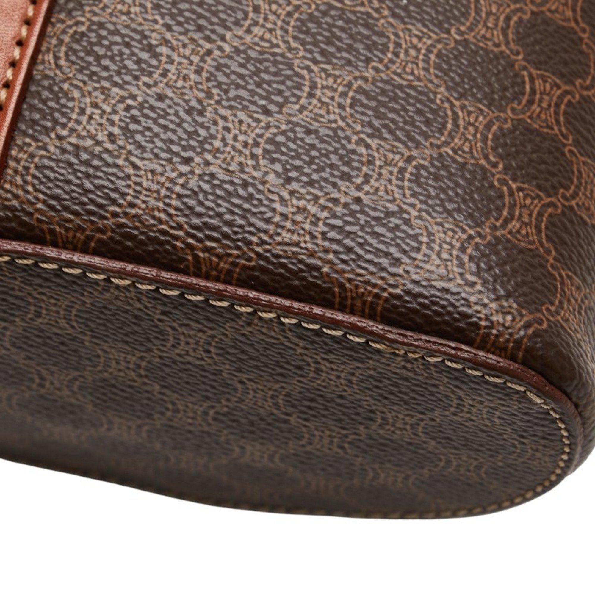 Celine Celine Macadam Vanity Bag, Shoulder 2-Way, Brown Leather, Women's, CELINE Size ONE SIZE - 6 Thumbnail