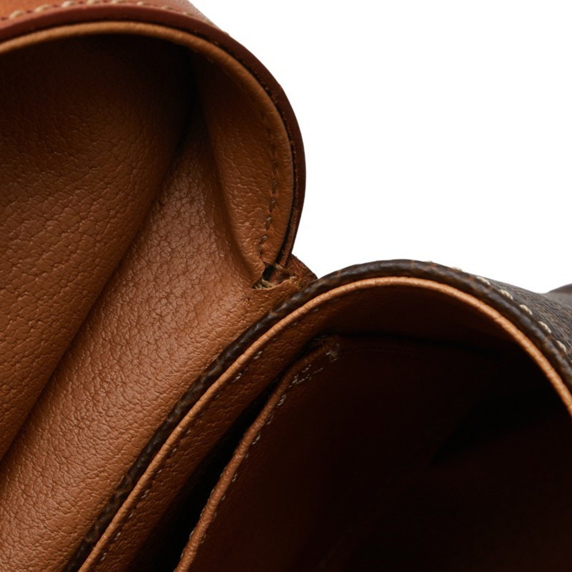 Celine Celine Macadam Vanity Bag, Shoulder 2-Way, Brown Leather, Women's, CELINE Size ONE SIZE - 8 Thumbnail