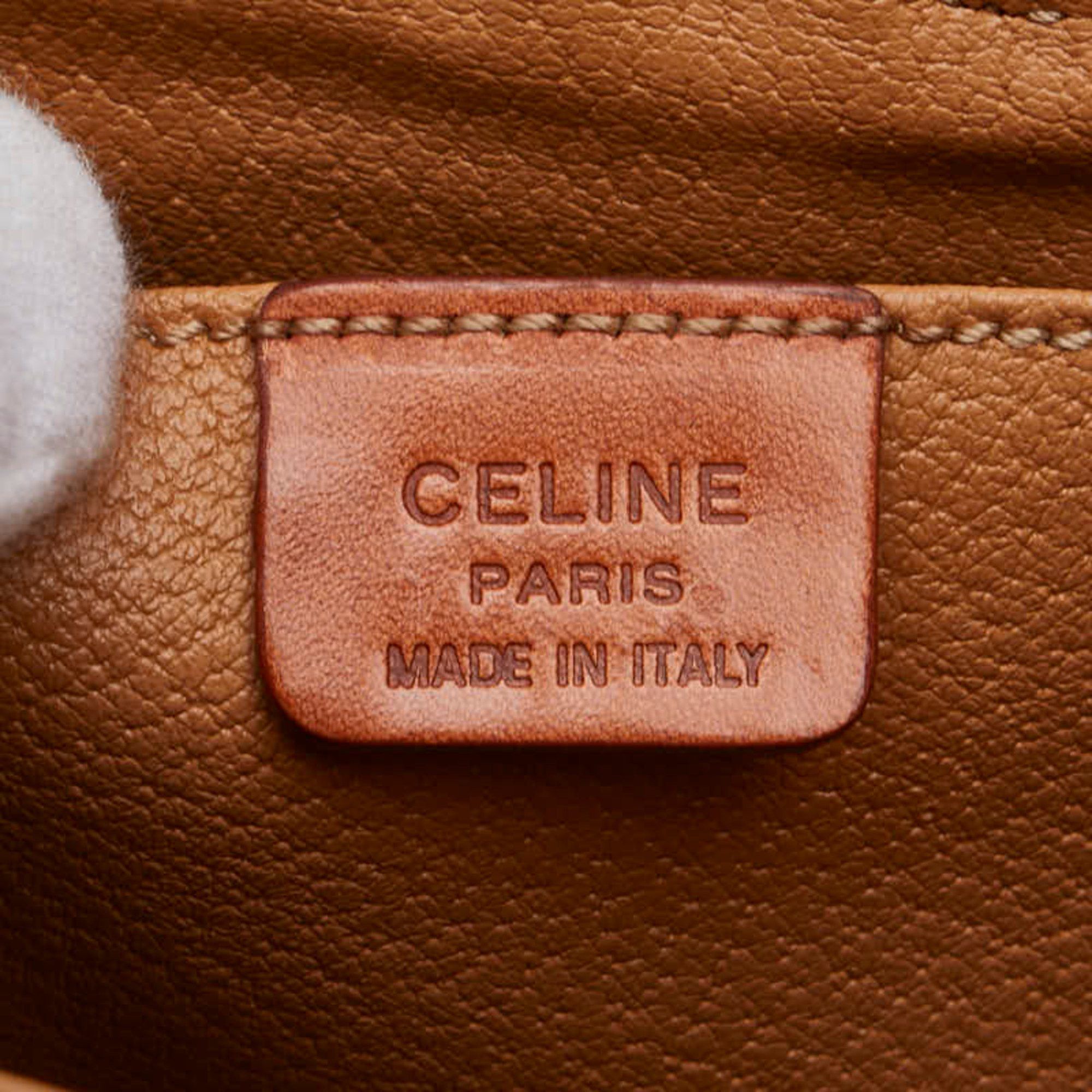 Celine Celine Macadam Vanity Bag, Shoulder 2-Way, Brown Leather, Women's, CELINE Size ONE SIZE - 12 Thumbnail