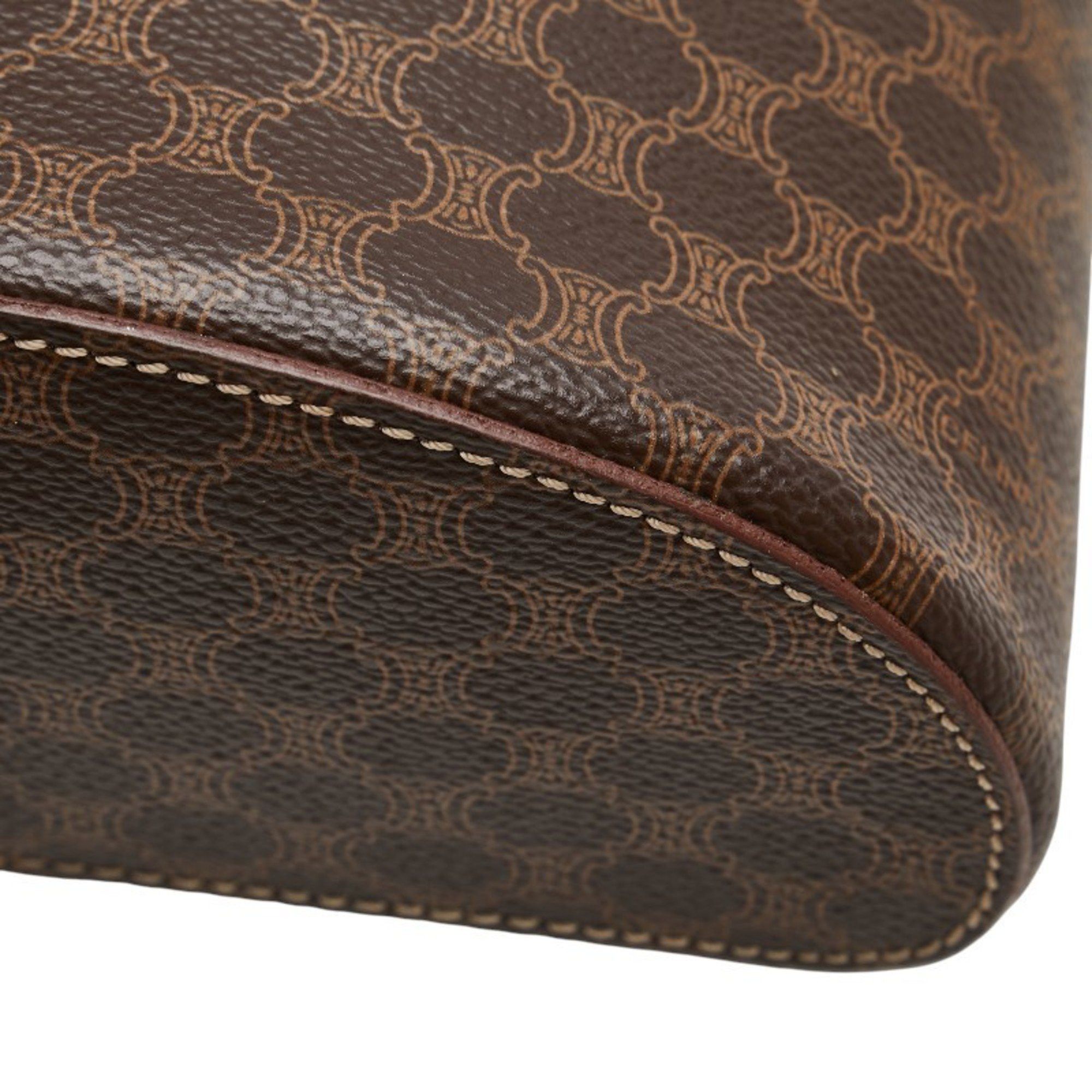 Celine Celine Macadam Vanity Bag, Shoulder 2-Way, Brown Leather, Women's, CELINE Size ONE SIZE - 5 Thumbnail