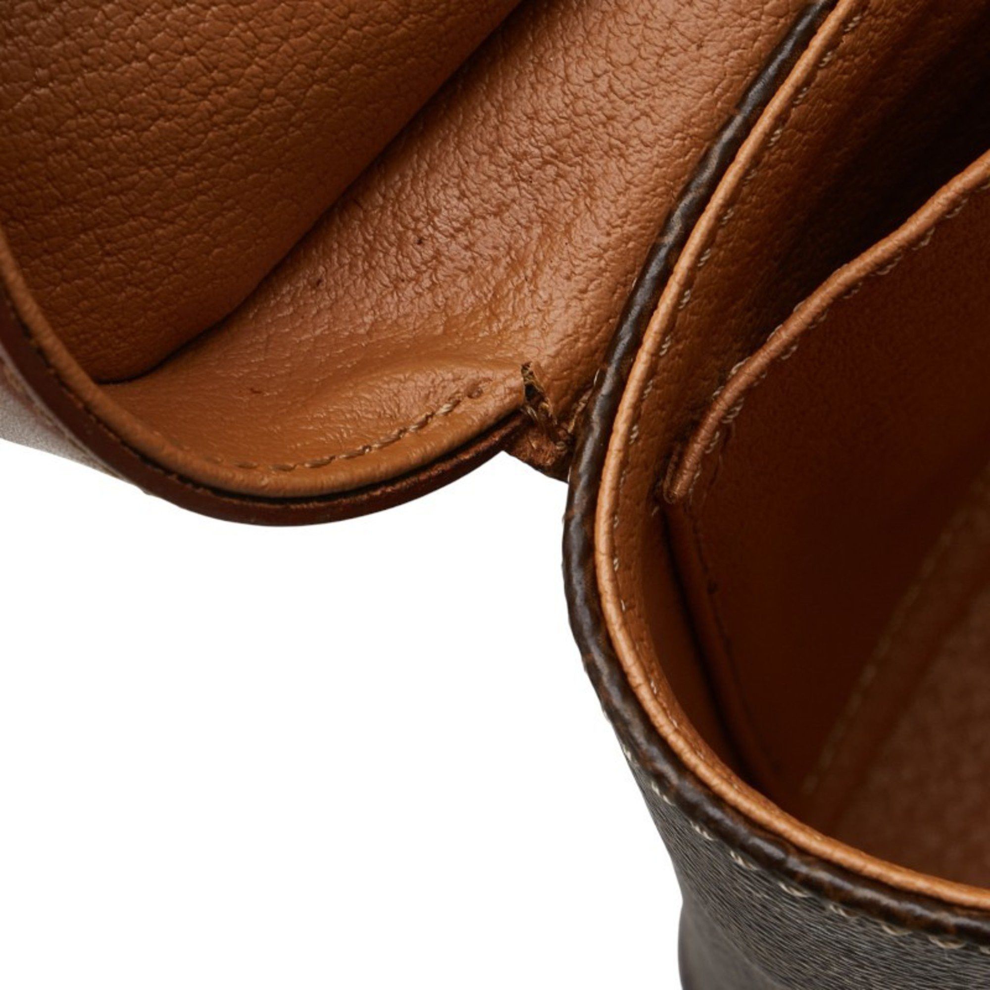 Celine Celine Macadam Vanity Bag, Shoulder 2-Way, Brown Leather, Women's, CELINE Size ONE SIZE - 9 Thumbnail