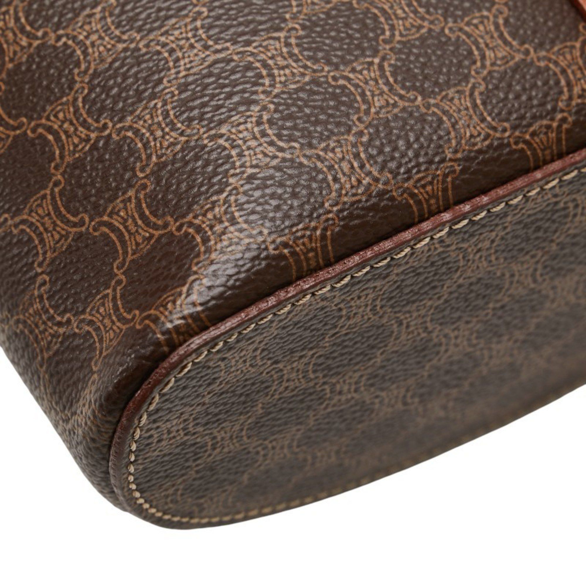Celine Celine Macadam Vanity Bag, Shoulder 2-Way, Brown Leather, Women's, CELINE Size ONE SIZE - 7 Thumbnail