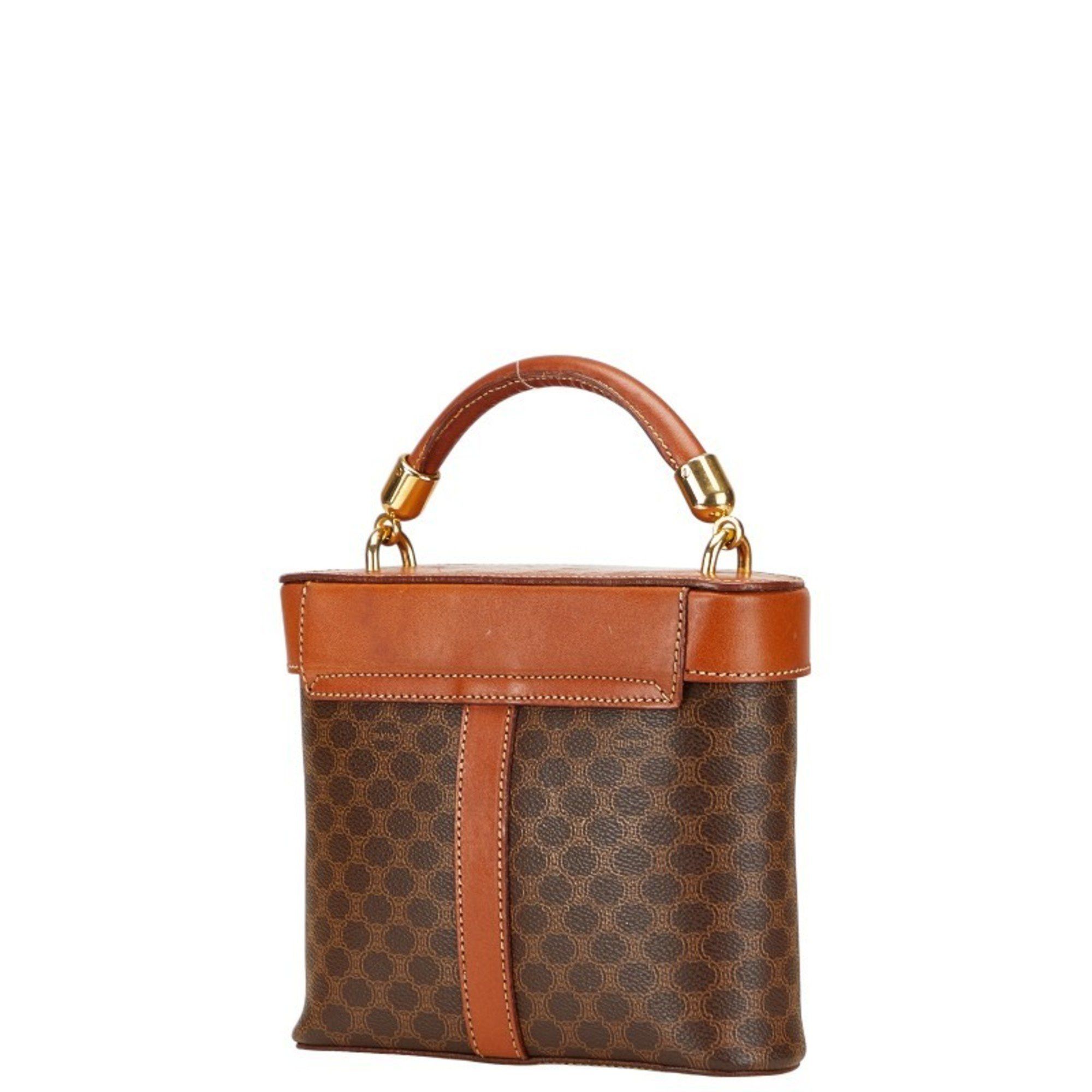 Celine Celine Macadam Vanity Bag, Shoulder 2-Way, Brown Leather, Women's, CELINE Size ONE SIZE - 2 Thumbnail