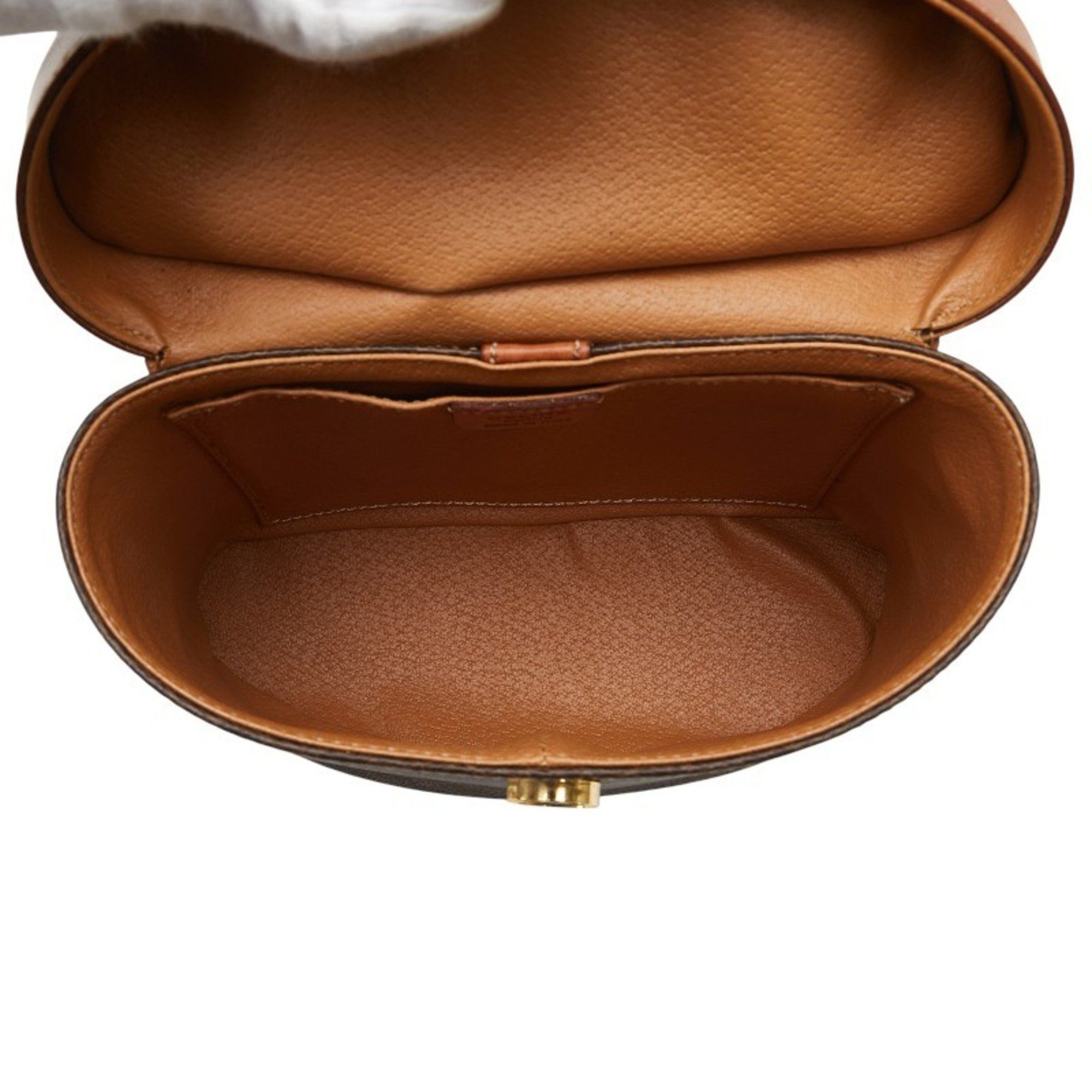 Celine Celine Macadam Vanity Bag, Shoulder 2-Way, Brown Leather, Women's, CELINE Size ONE SIZE - 11 Thumbnail