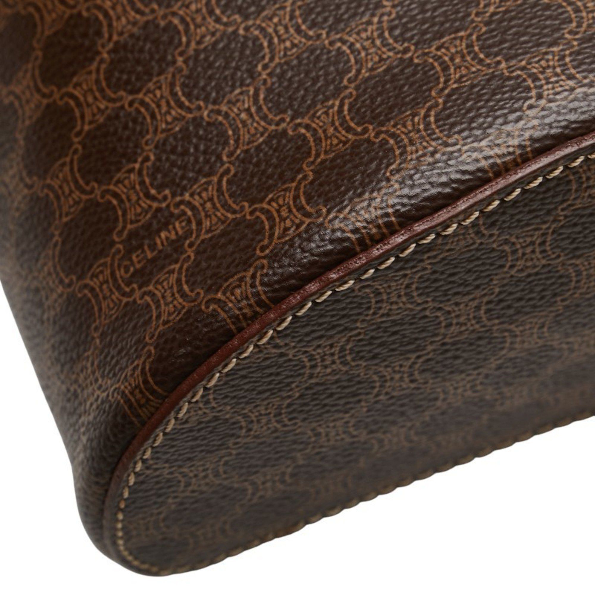 Celine Celine Macadam Vanity Bag, Shoulder 2-Way, Brown Leather, Women's, CELINE Size ONE SIZE - 4 Thumbnail