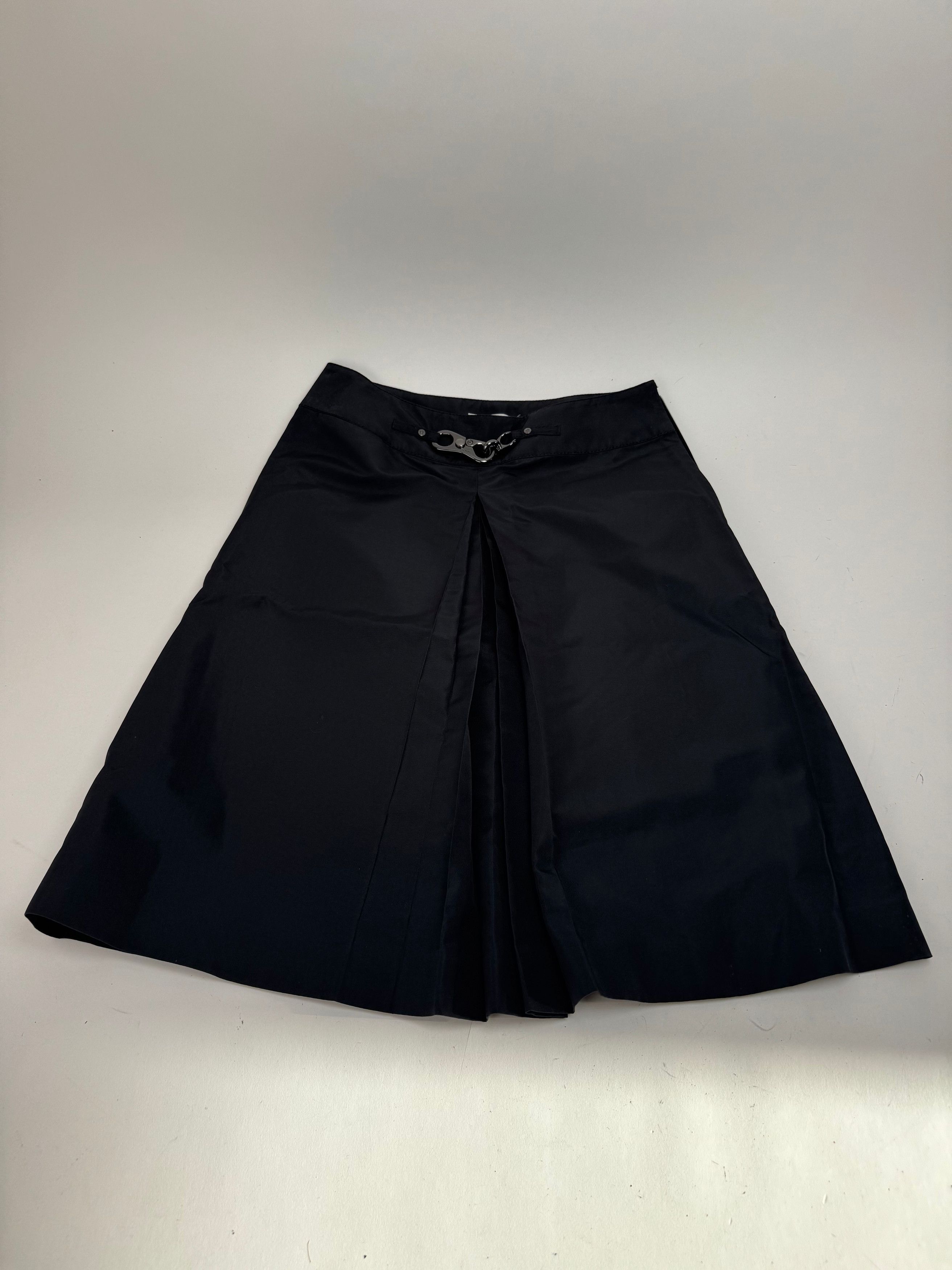 Celine Vintage Paris Silk Skirt black 36/S Size 27" / US 4 / IT 40 - 5 Thumbnail