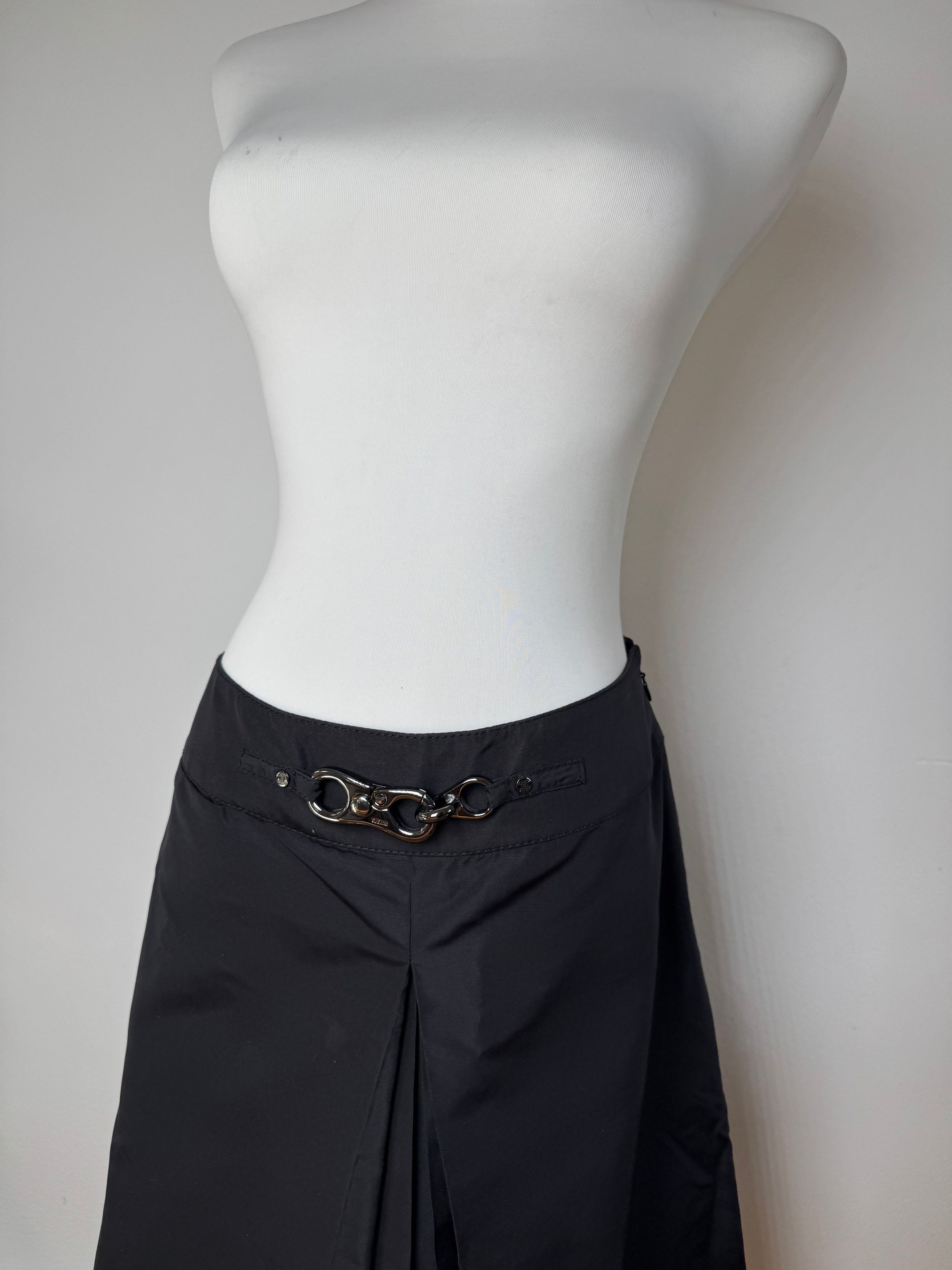 Celine Vintage Paris Silk Skirt black 36/S Size 27" / US 4 / IT 40 - 4 Thumbnail