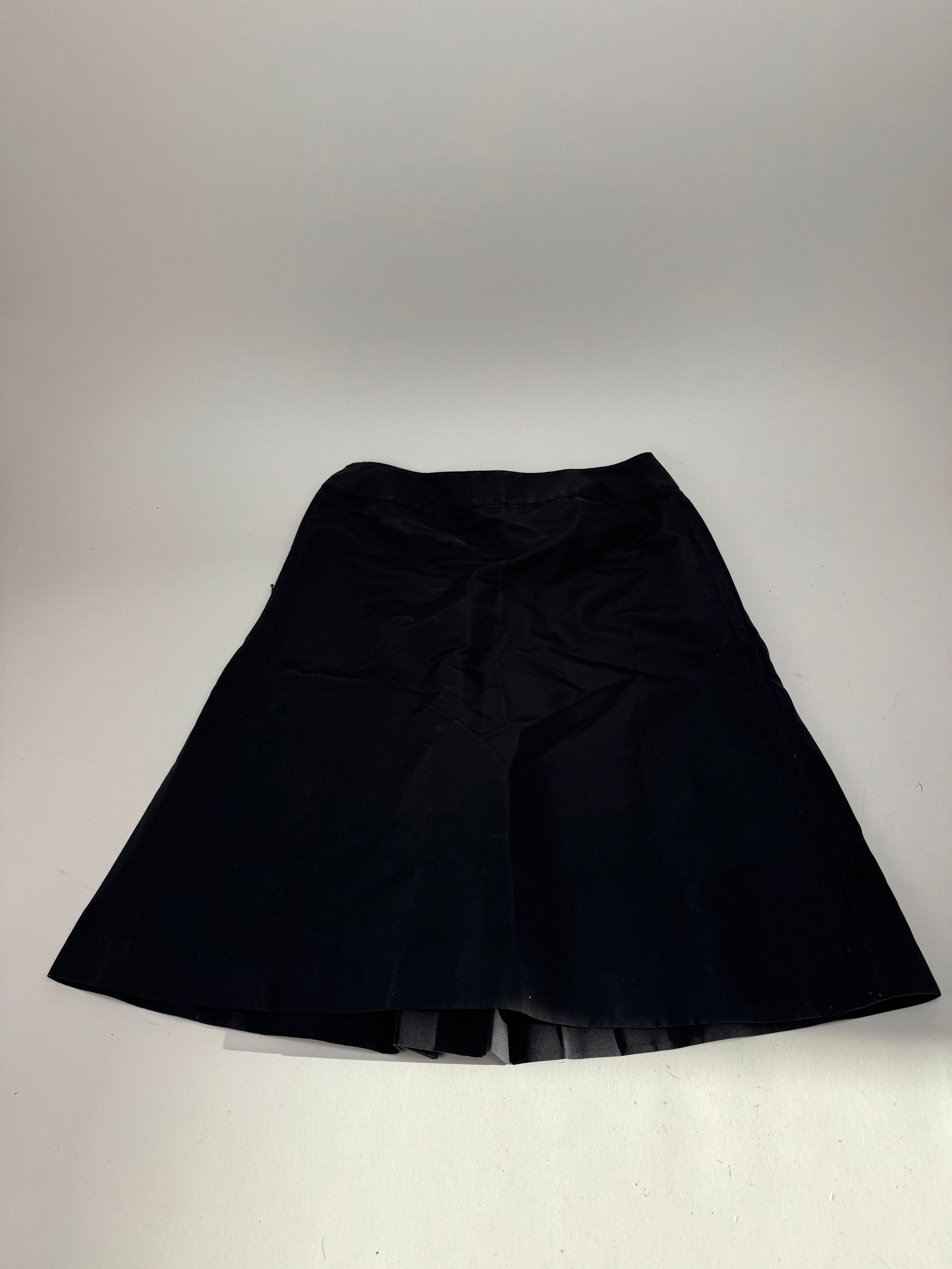 Celine Vintage Paris Silk Skirt black 36/S Size 27" / US 4 / IT 40 - 15 Thumbnail