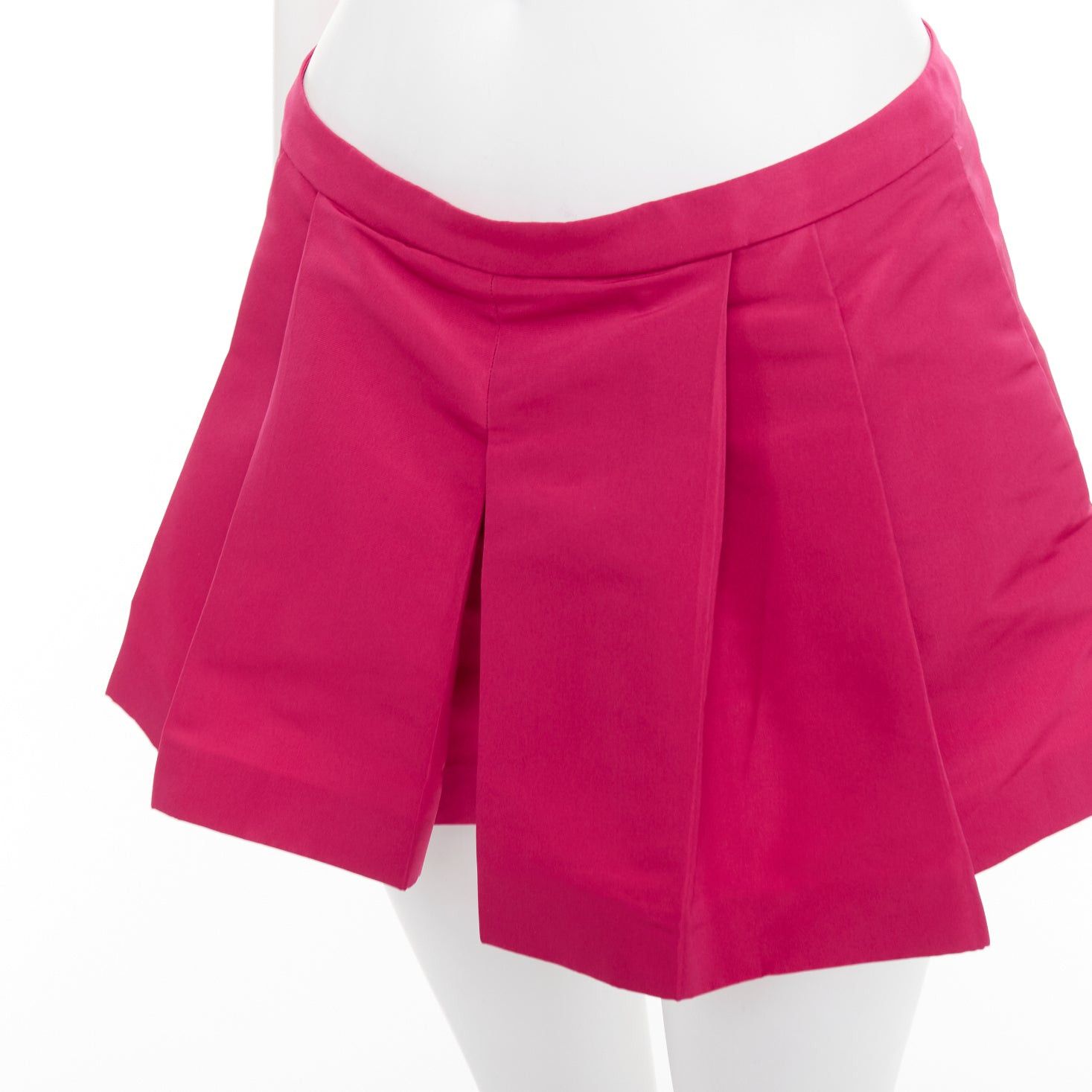 RED Valentino RED VALENTINO rose pink high waisted pleated mini skort skirt IT38 XS Size 26" / US 2 / IT 38 - 2 Thumbnail