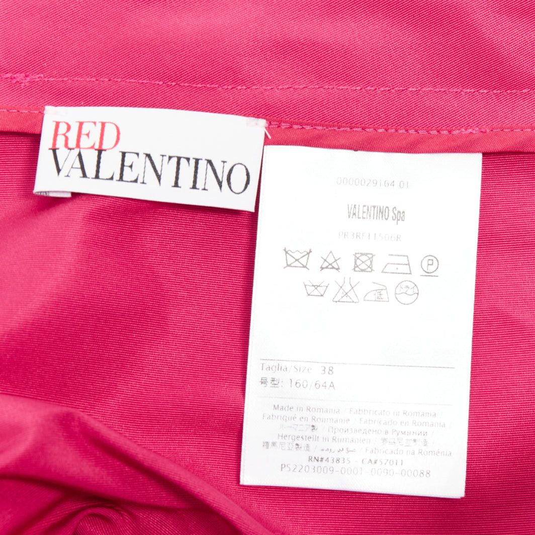RED Valentino RED VALENTINO rose pink high waisted pleated mini skort skirt IT38 XS Size 26" / US 2 / IT 38 - 8 Thumbnail