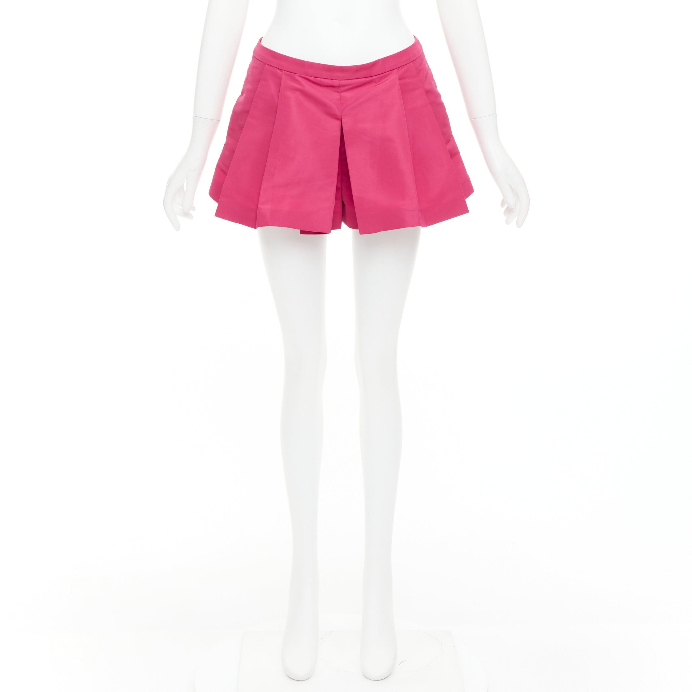 RED Valentino RED VALENTINO rose pink high waisted pleated mini skort skirt IT38 XS Size 26" / US 2 / IT 38 - 9 Thumbnail