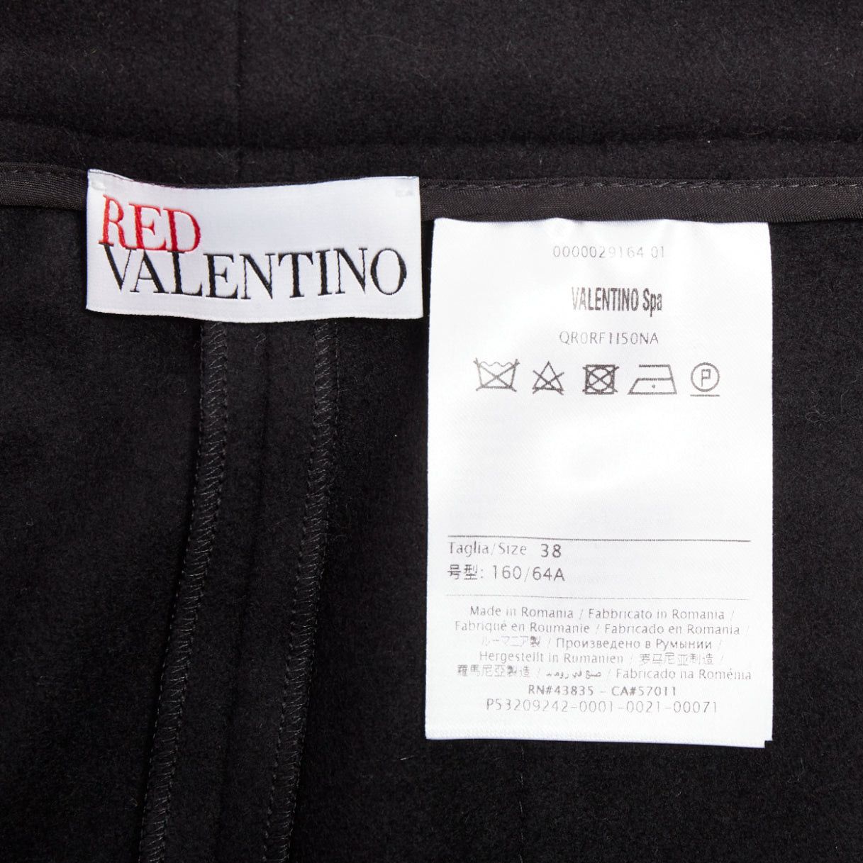 RED Valentino RED VALENTINO black wool blend gold logo buttons mini shorts IT38 XS Size 26" / US 2 / IT 38 - 8 Thumbnail