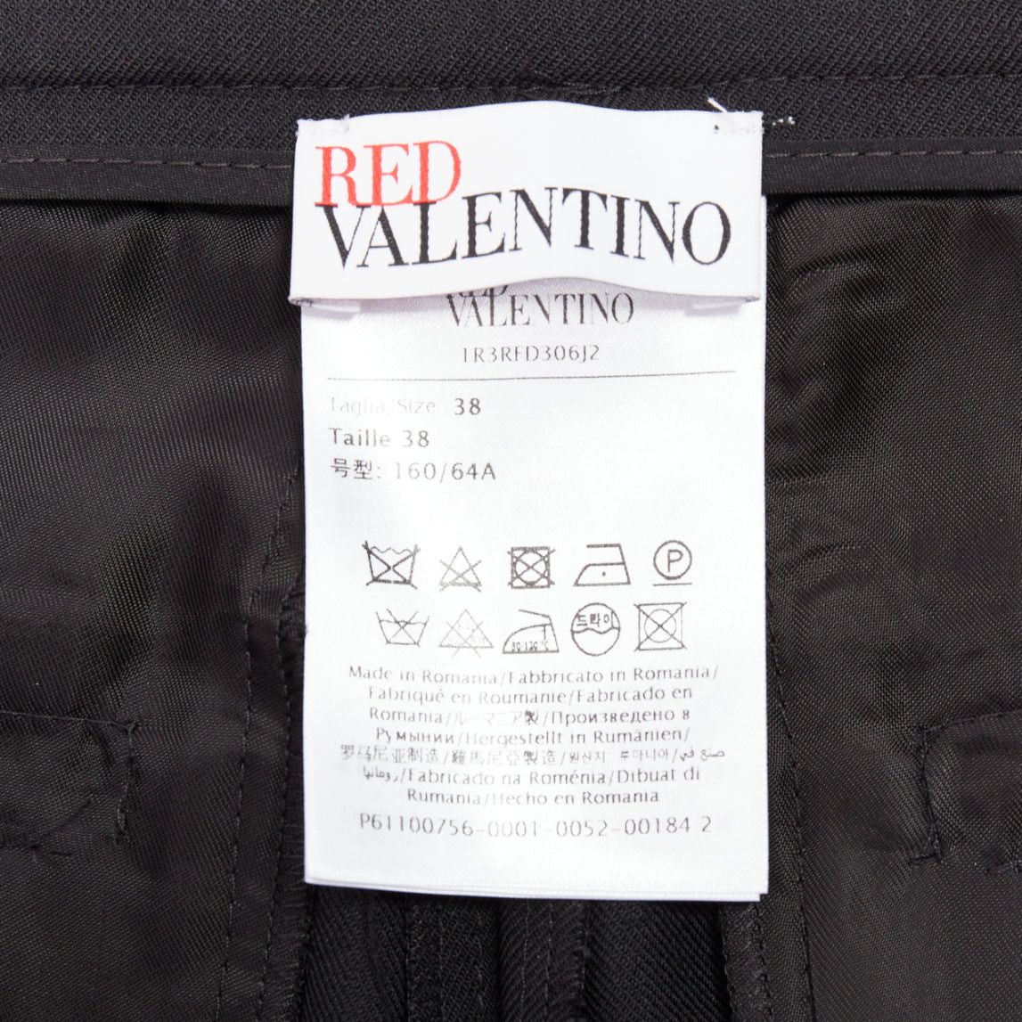 RED Valentino RED VALENTINO black white star intarsia wool blend mini shorts IT38 XS Size 26" / US 2 / IT 38 - 8 Thumbnail