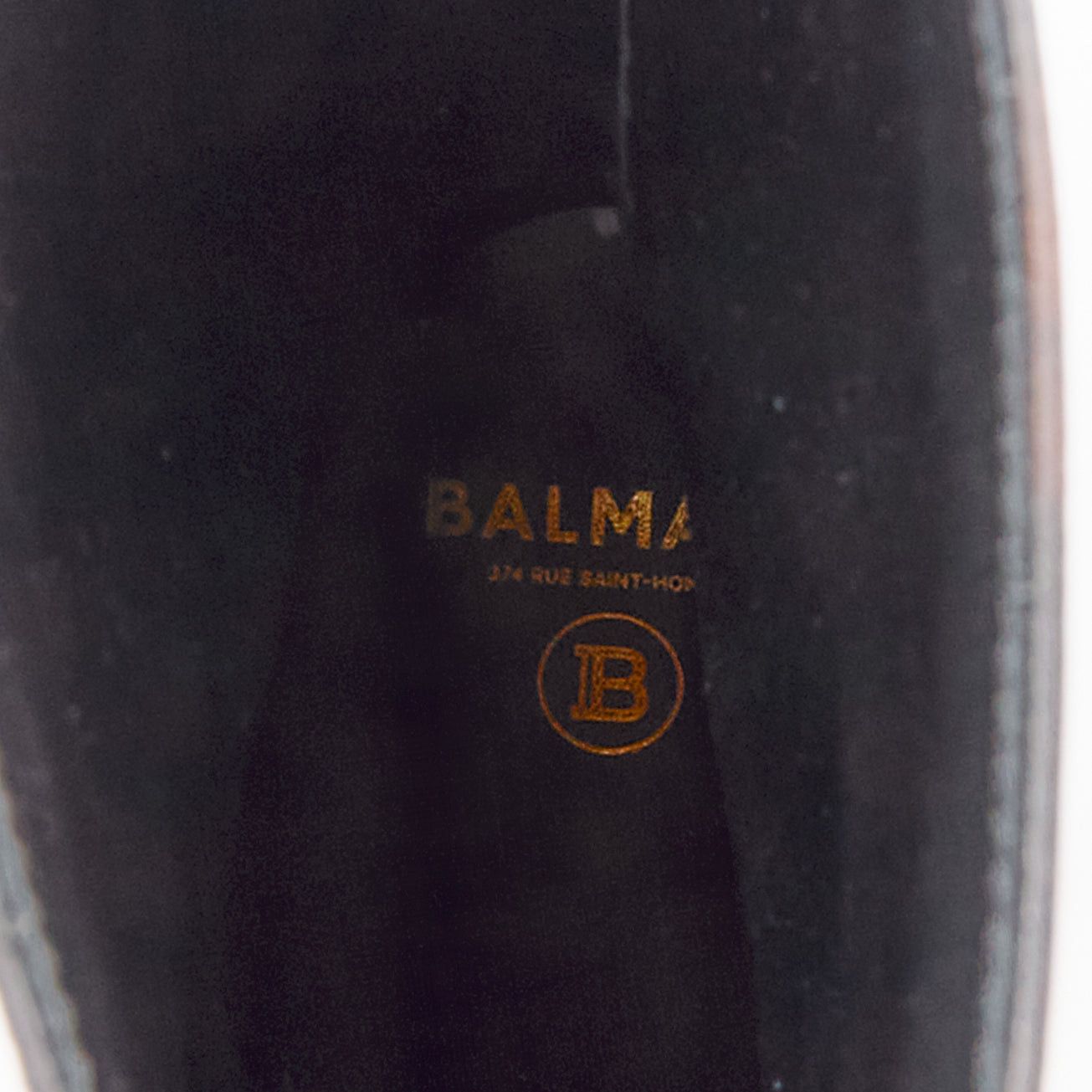 Balmain rare BALMAIN Uria black orange burning flame fire corset lace boots EU39 Size US 9 / IT 39 - 9 Thumbnail