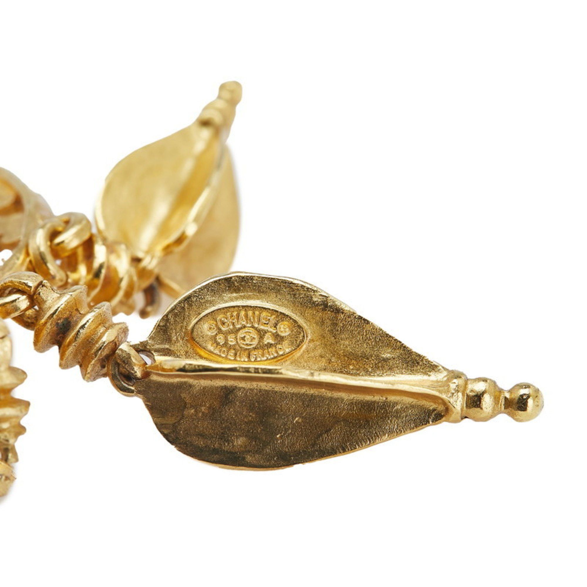 Chanel Vintage Chanel Coco Mark Swing Brooch, Gold Plated, Women's, CHANEL Size ONE SIZE - 3 Thumbnail