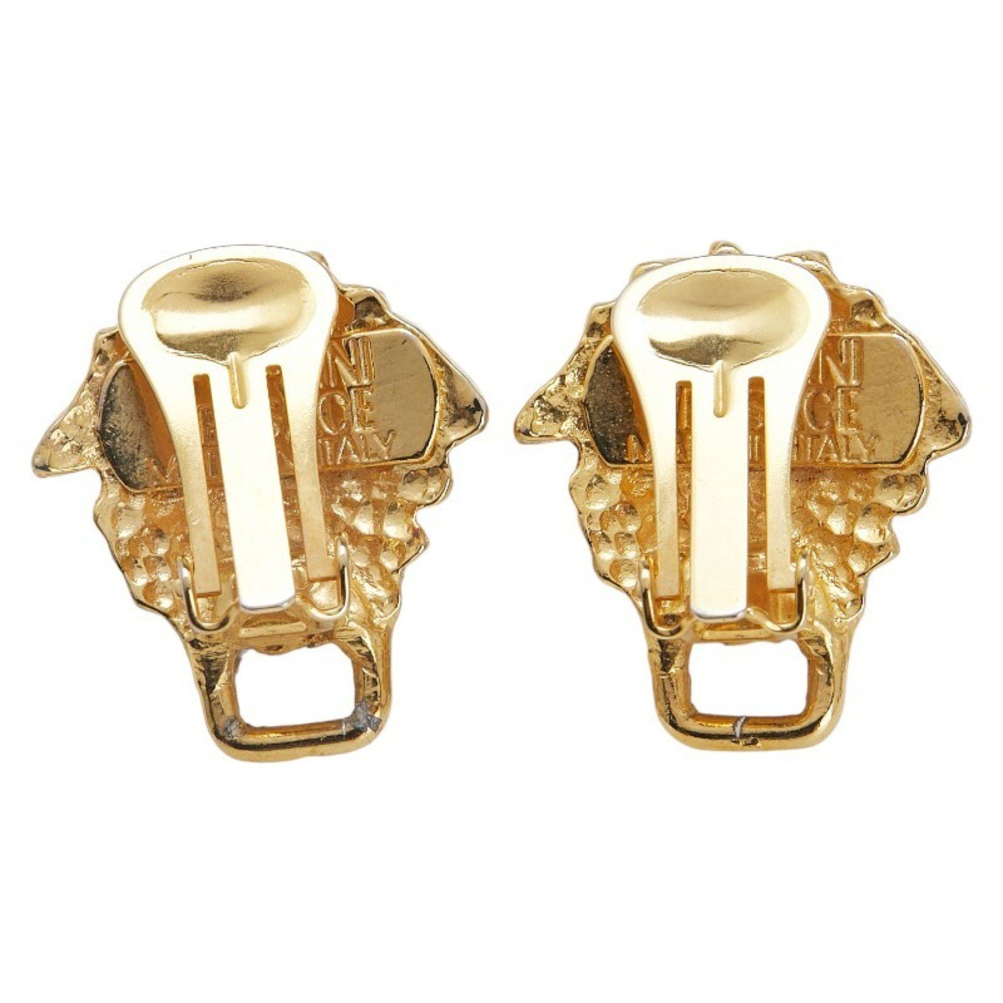 Versace Versace Medusa Earrings, Gold Plated, Women's, VERSACE Size ONE SIZE - 3 Thumbnail