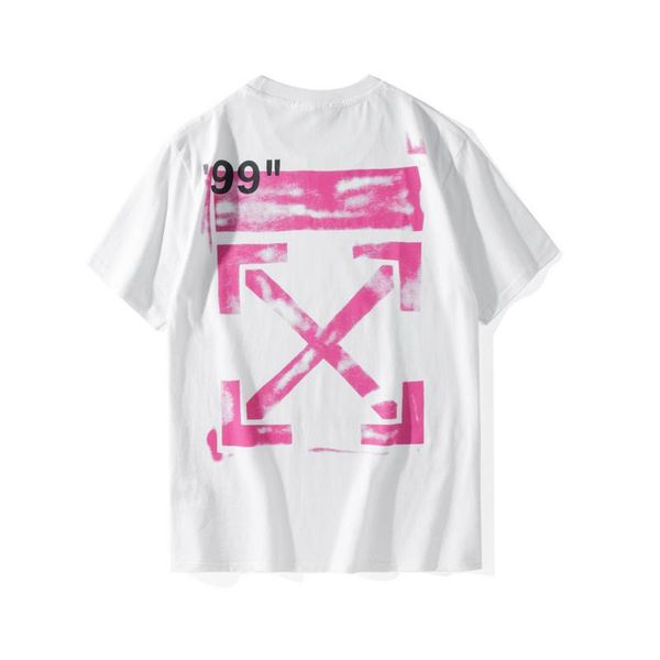 Pink and white store off white shirt