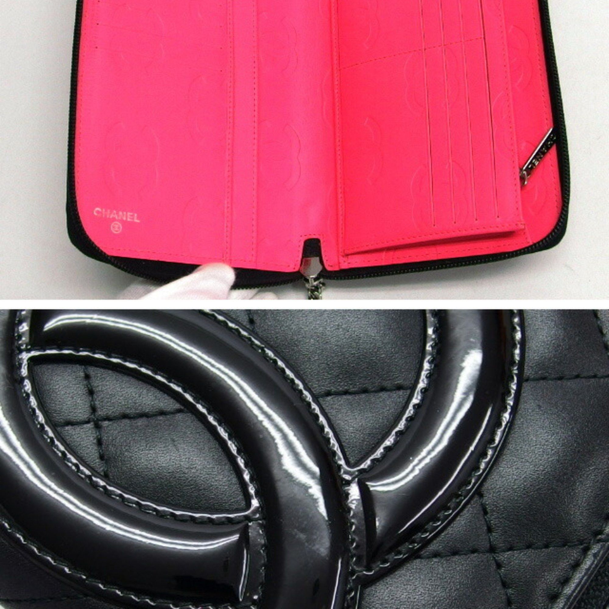 Chanel Chanel Cambon Line Round Long Wallet Large Black Size ONE SIZE - 6 Thumbnail
