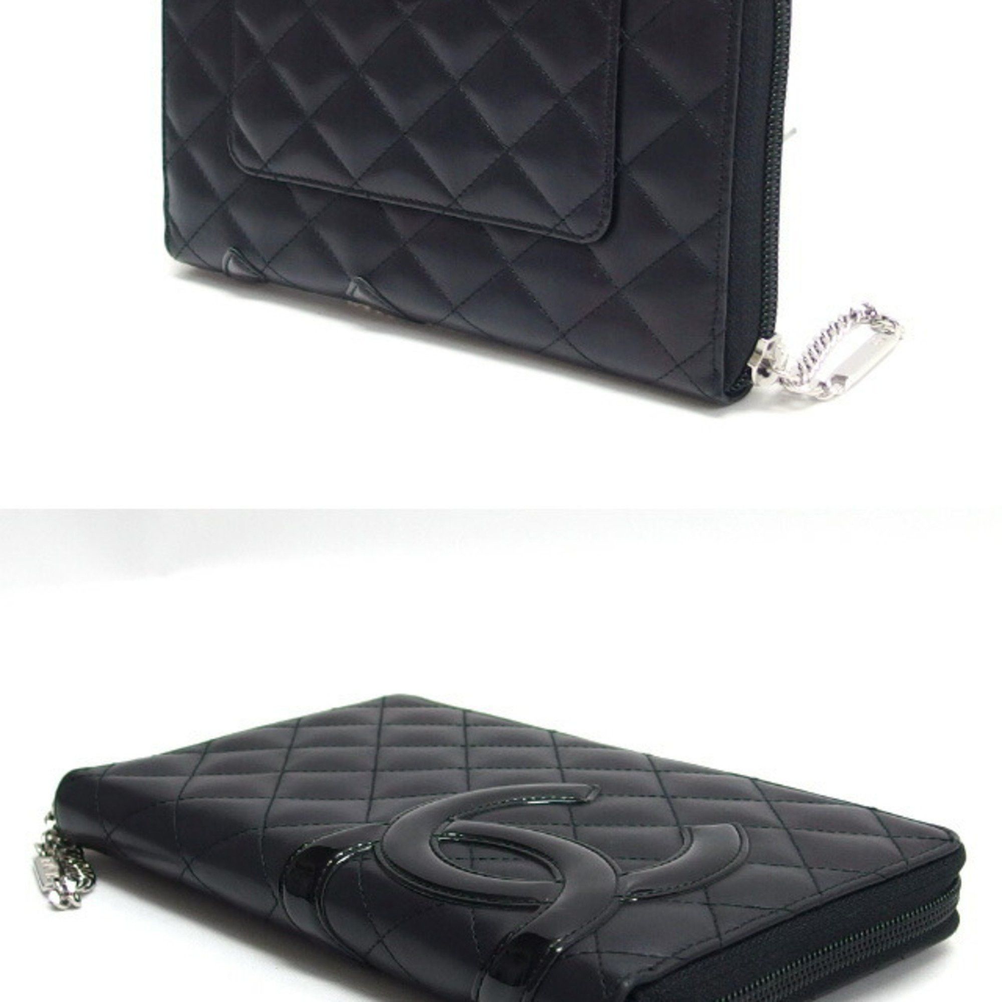 Chanel Chanel Cambon Line Round Long Wallet Large Black Size ONE SIZE - 4 Thumbnail