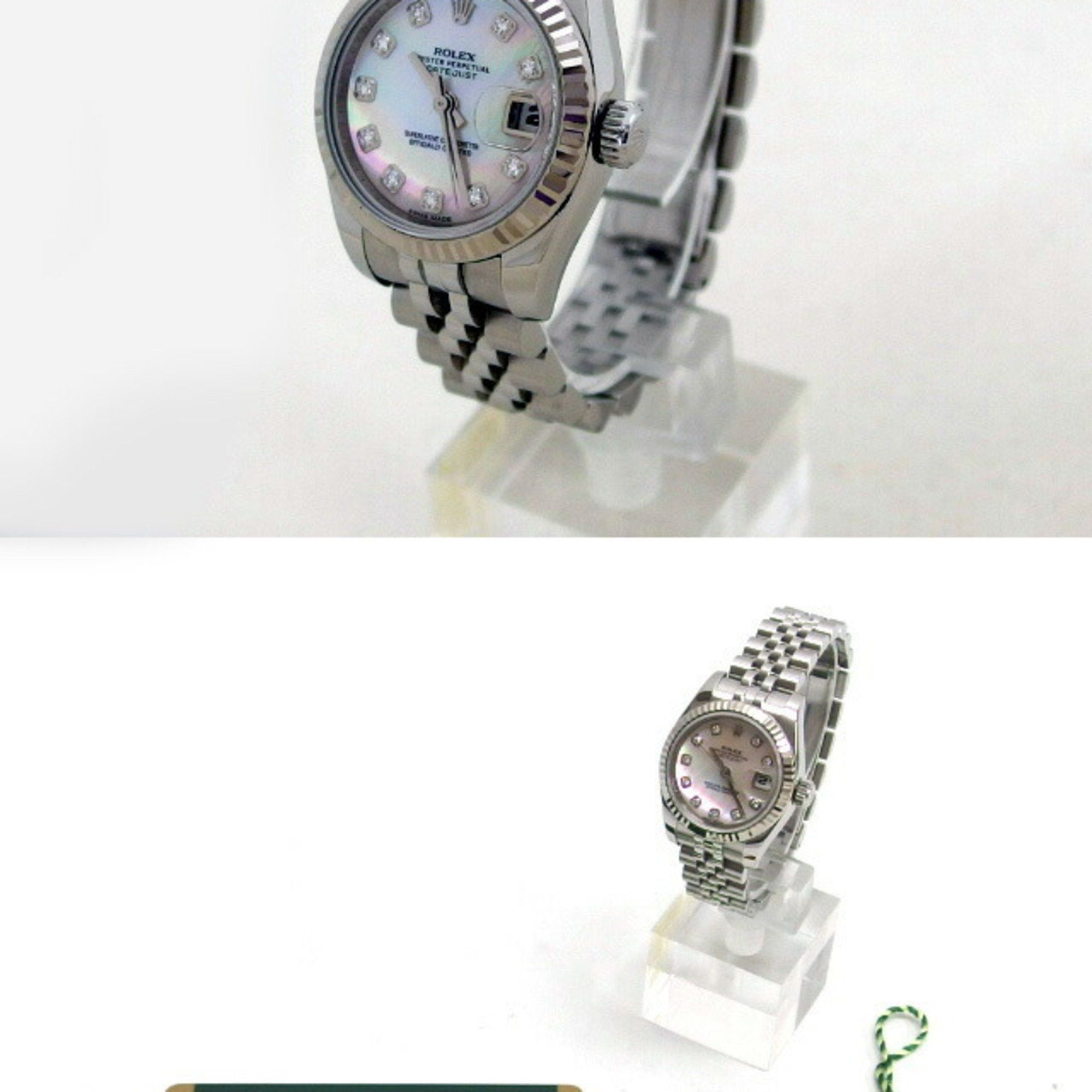 Rolex Rolex Datejust Black Shell 10P Diamond Women's Watch Size ONE SIZE - 3 Thumbnail