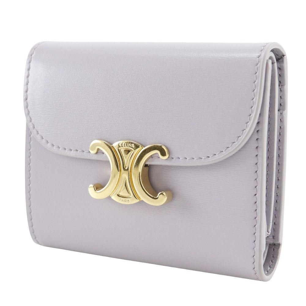 Celine Celine Celine Triomphe Small Flap Wallet Leather Wallet Leather Short Wallet DUTY FREE for USA Size ONE SIZE - 2 Thumbnail