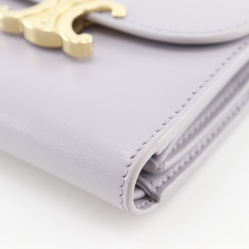 Celine Celine Celine Triomphe Small Flap Wallet Leather Wallet Leather Short Wallet DUTY FREE for USA Size ONE SIZE - 5 Thumbnail