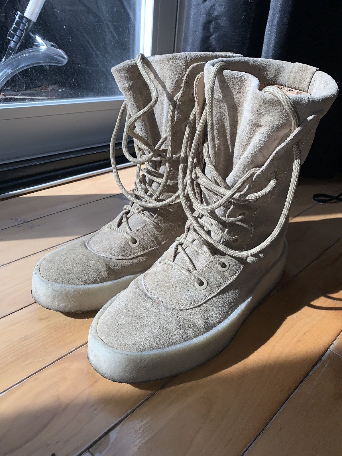yeezy season 2 crepe boots