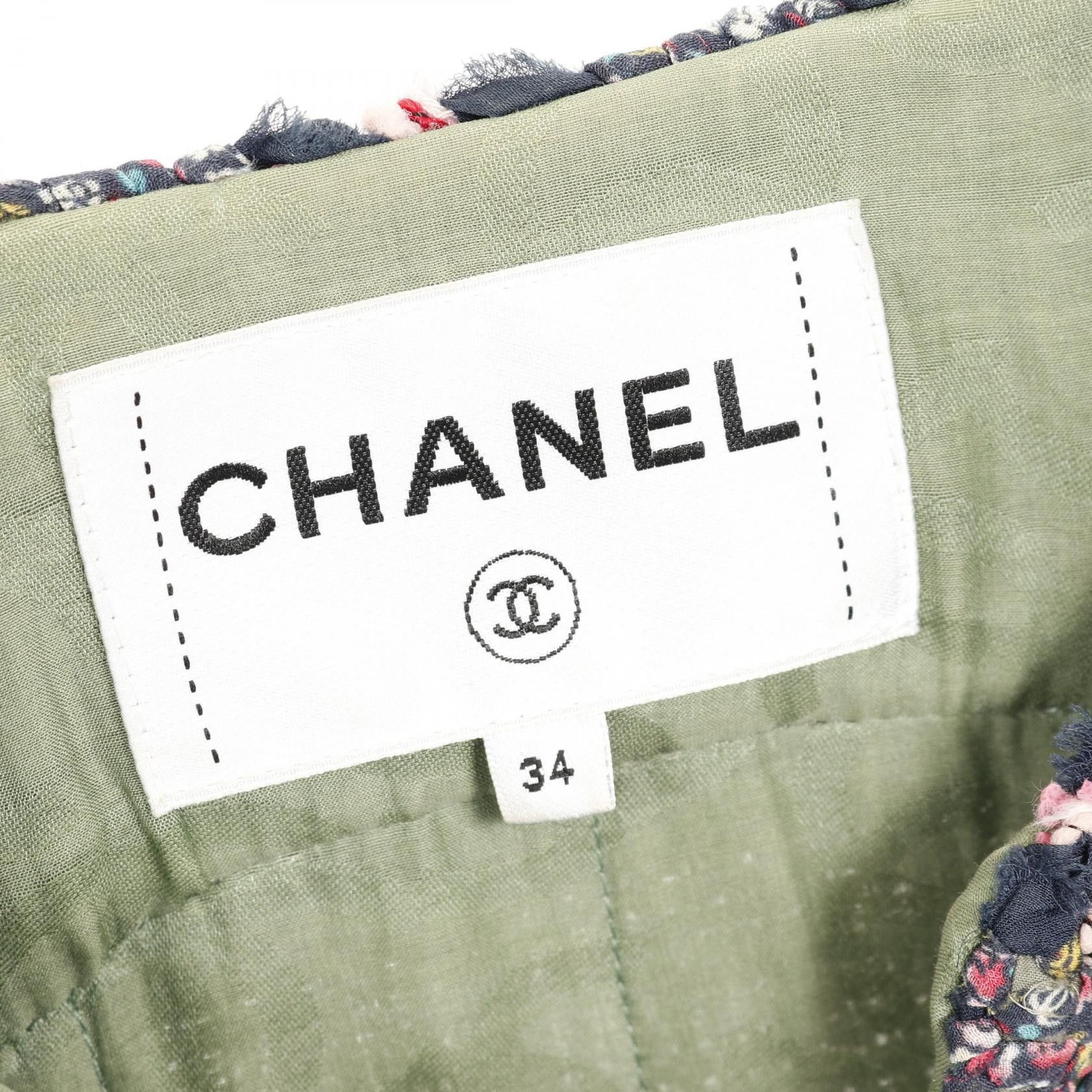 Chanel Chanel P55630V42024 Wool Fabric Jacket Cotton Outerwear P55630V42024 DUTY FREE for USA