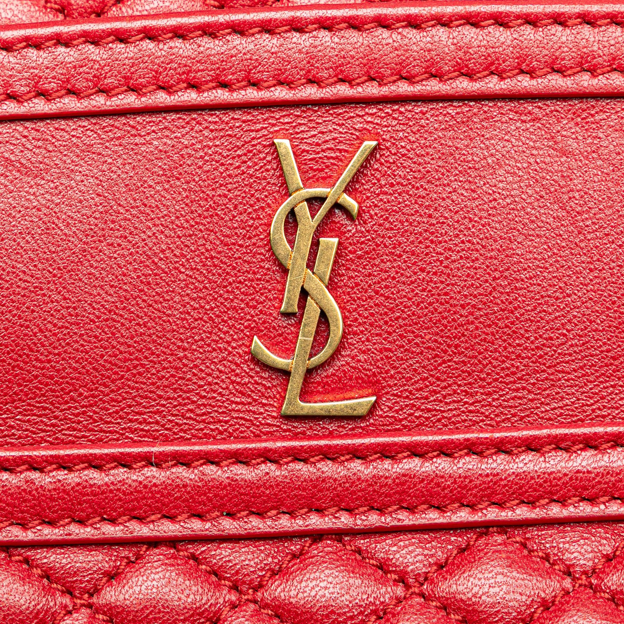 Yves Saint Laurent Yves Saint Laurent Quilted Lambskin Victoire Camera Bag Size ONE SIZE - 8 Thumbnail