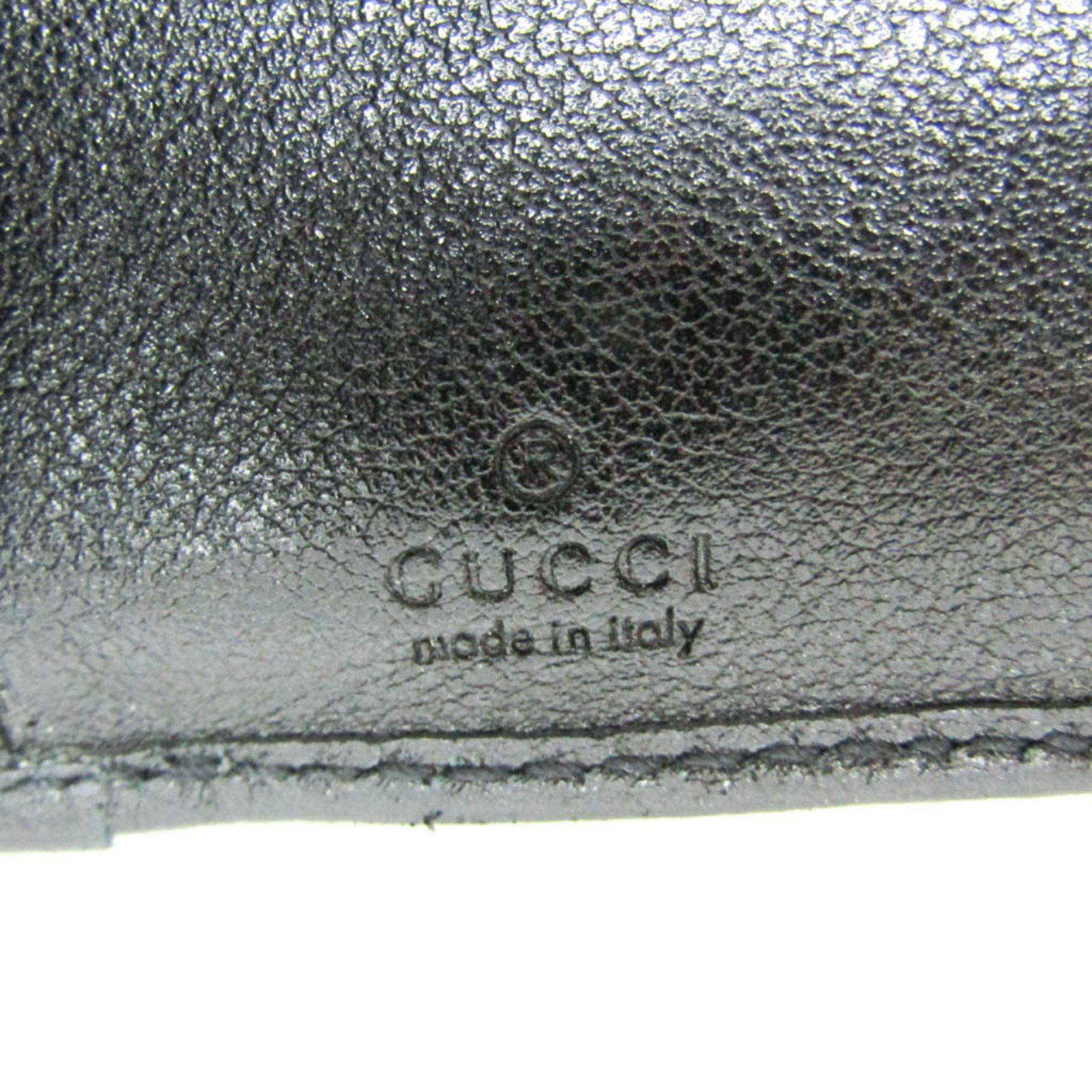 Gucci Gucci Bamboo Diana Compact Wallet 658633 Women's Leather Wallet (tri-fold) Black Size ONE SIZE - 11 Thumbnail