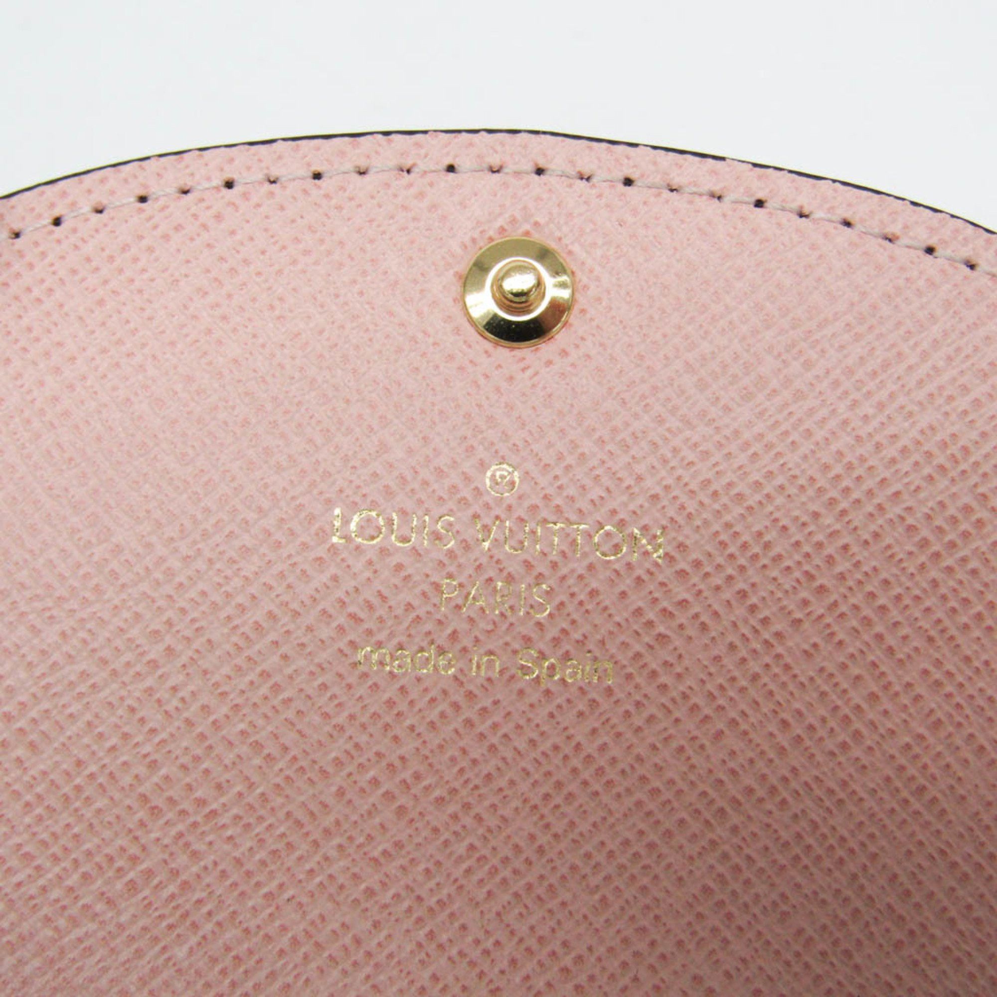 Louis Vuitton Louis Vuitton Damier Rosalie Coin Purse N64423 Women's Damier Canvas Coin Purse/coin Case Brown,Rose Ballerine Size ONE SIZE - 8 Thumbnail
