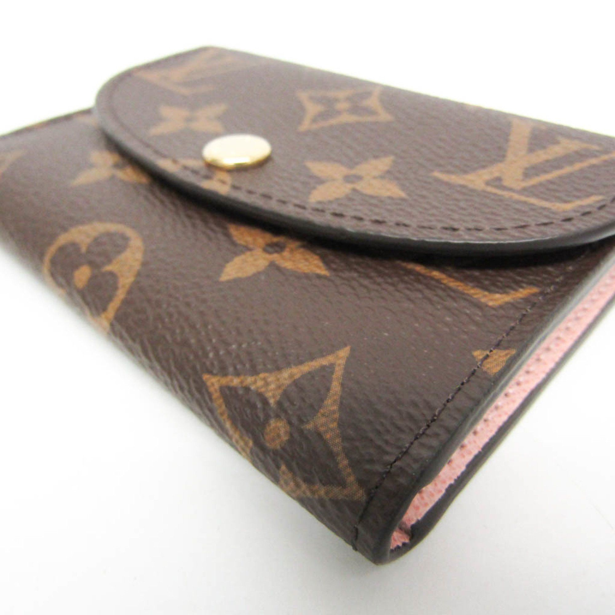 Louis Vuitton Louis Vuitton Damier Rosalie Coin Purse N64423 Women's Damier Canvas Coin Purse/coin Case Brown,Rose Ballerine Size ONE SIZE - 6 Thumbnail
