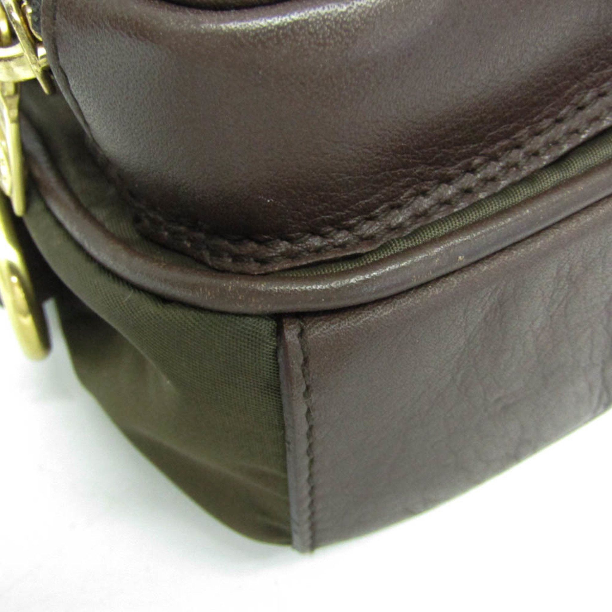 Other Hunting World One-shoulder Small Bag Women's Nylon,Leather Handbag,Shoulder Bag Brown,Khaki Size ONE SIZE - 7 Thumbnail