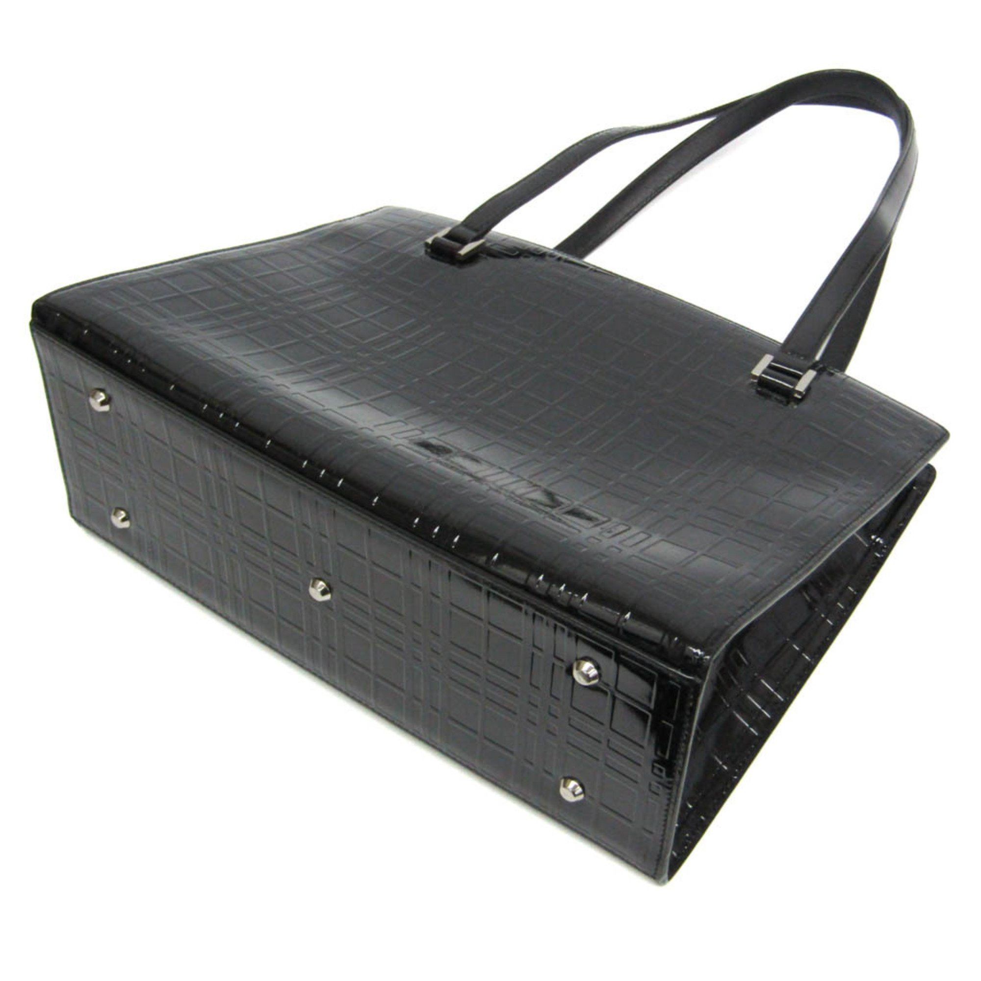 Burberry Burberry Nova Check Women's Patent Leather Shoulder Bag Black Size ONE SIZE - 2 Thumbnail